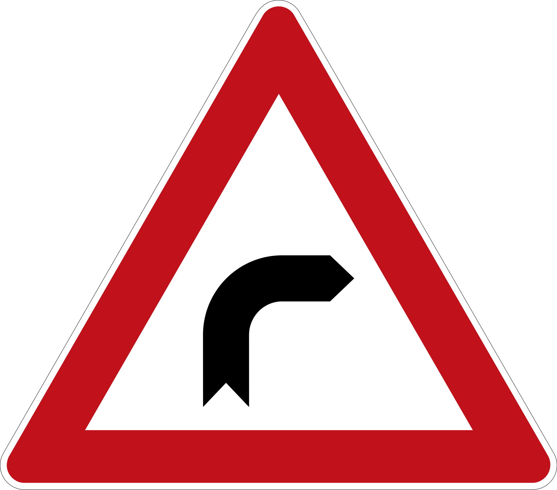 Kurve rechts (VzKat 103.20)