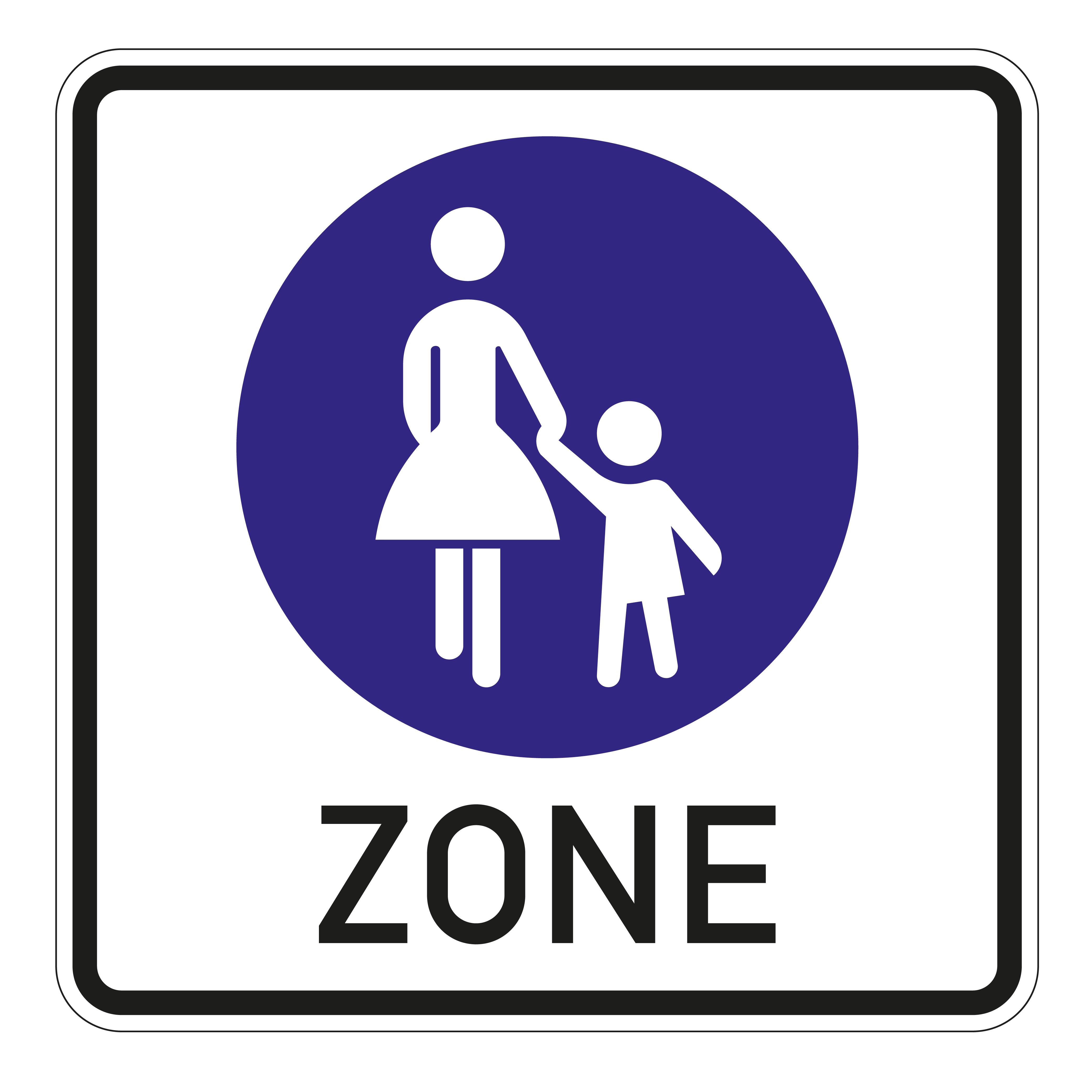 Beginn einer Fußgängerzone (VzKat 242.1)