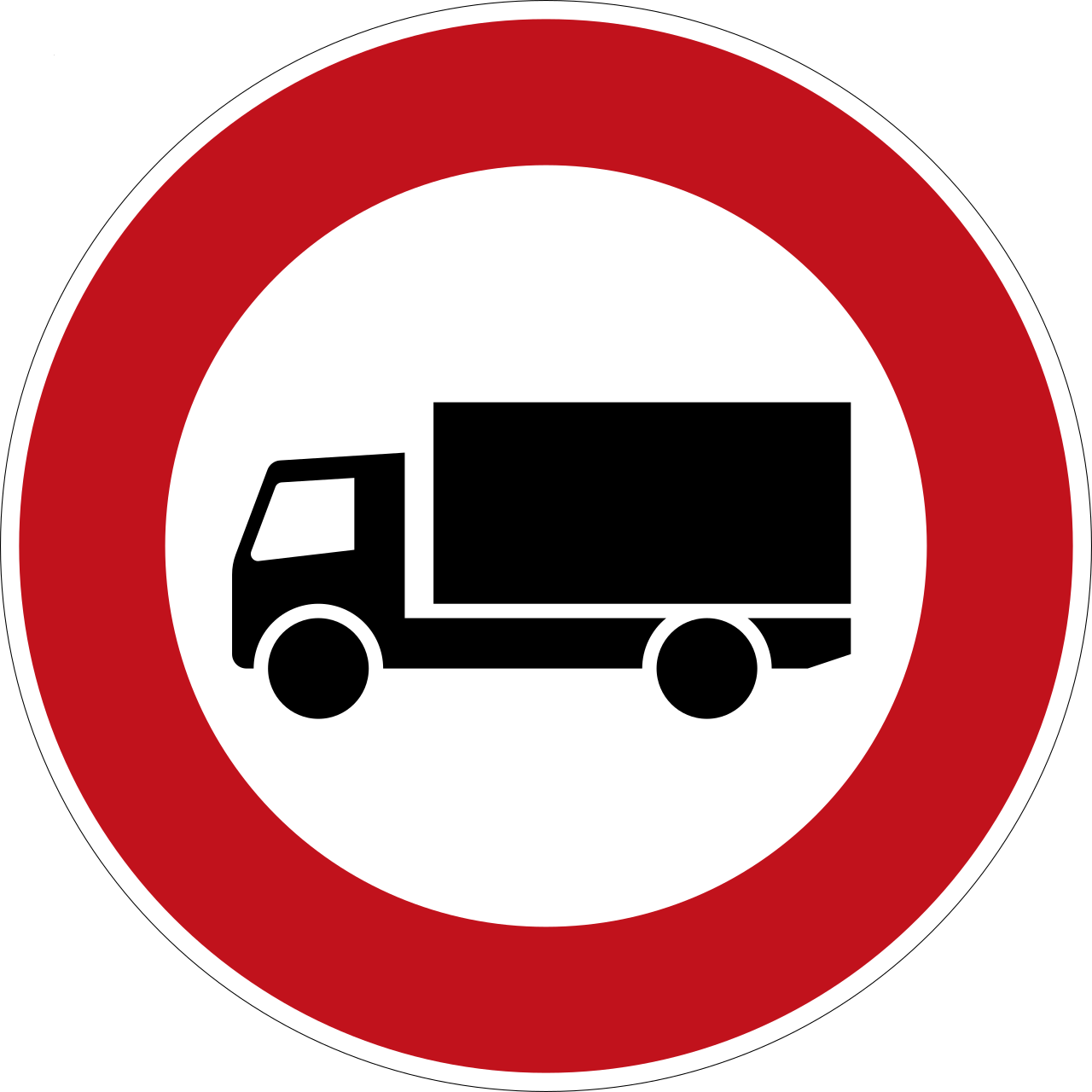 Verbot für Kraftfahrzeuge über 3,5 t (VzKat 253)