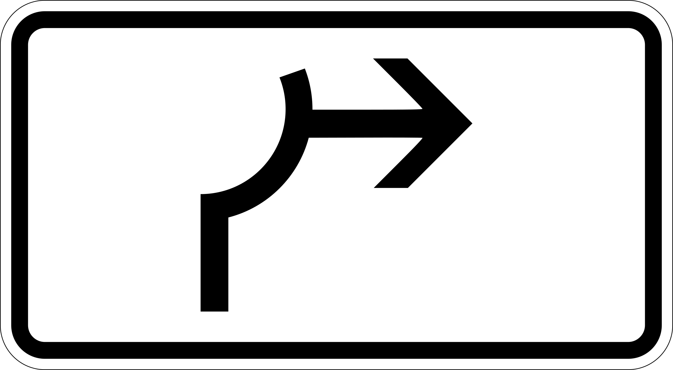 Umleitungsbeschilderung Viertelkreis (VzKat 1000.23)