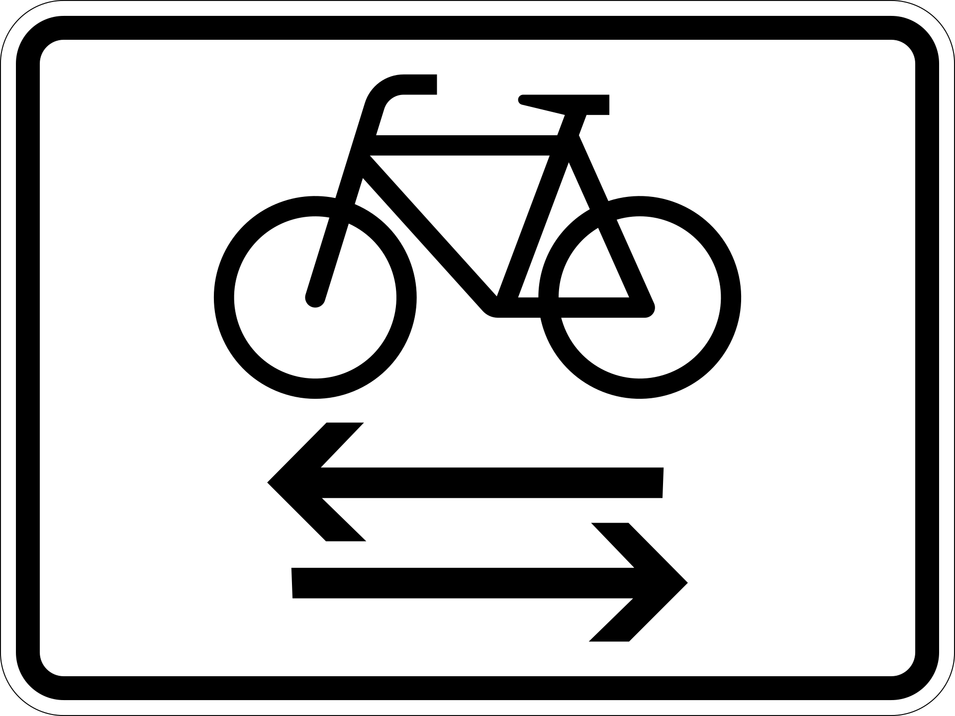 Radverkehr kreuzt (VzKat 3 1000.32)