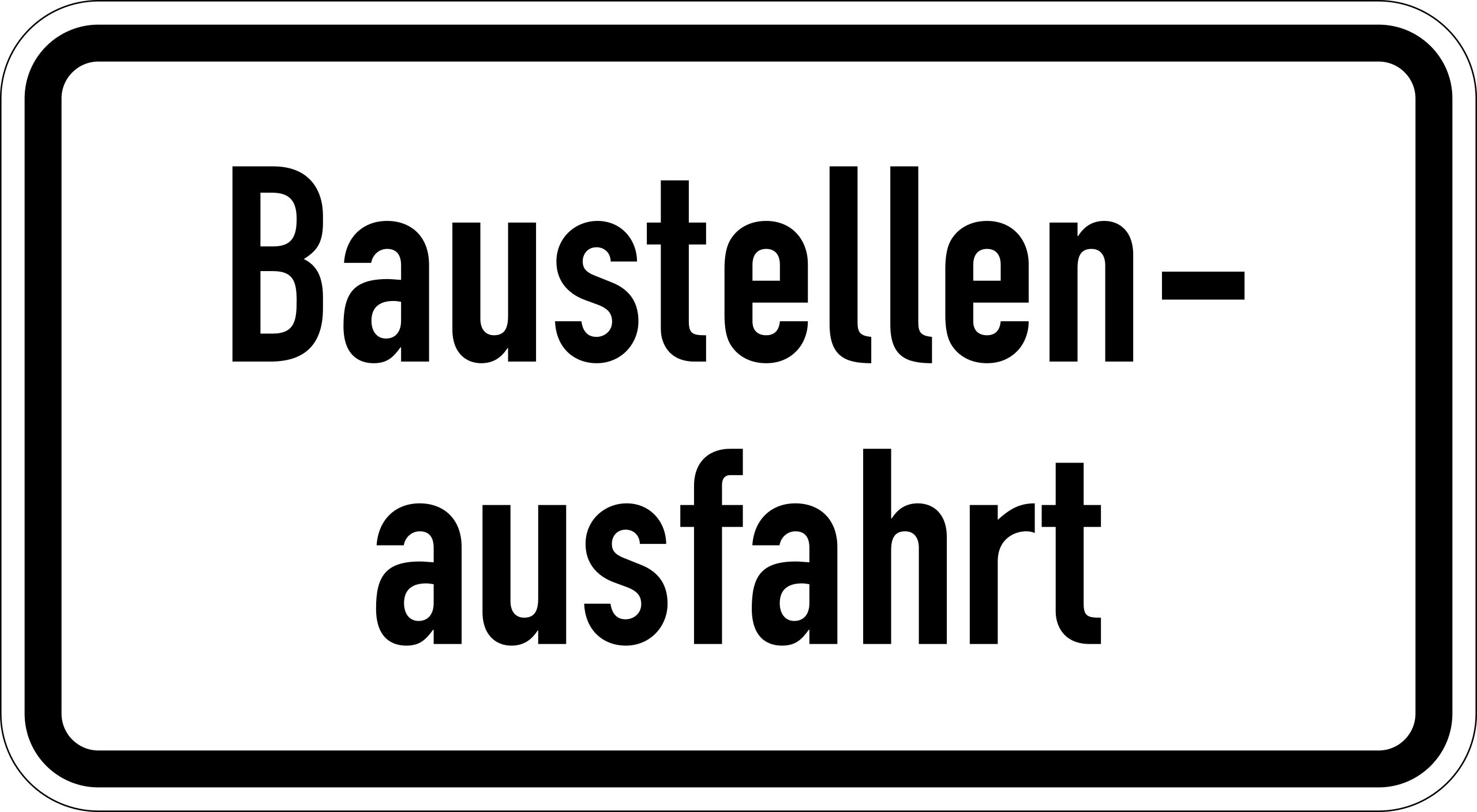 Baustellenausfahrt (VzKat 1007.33)