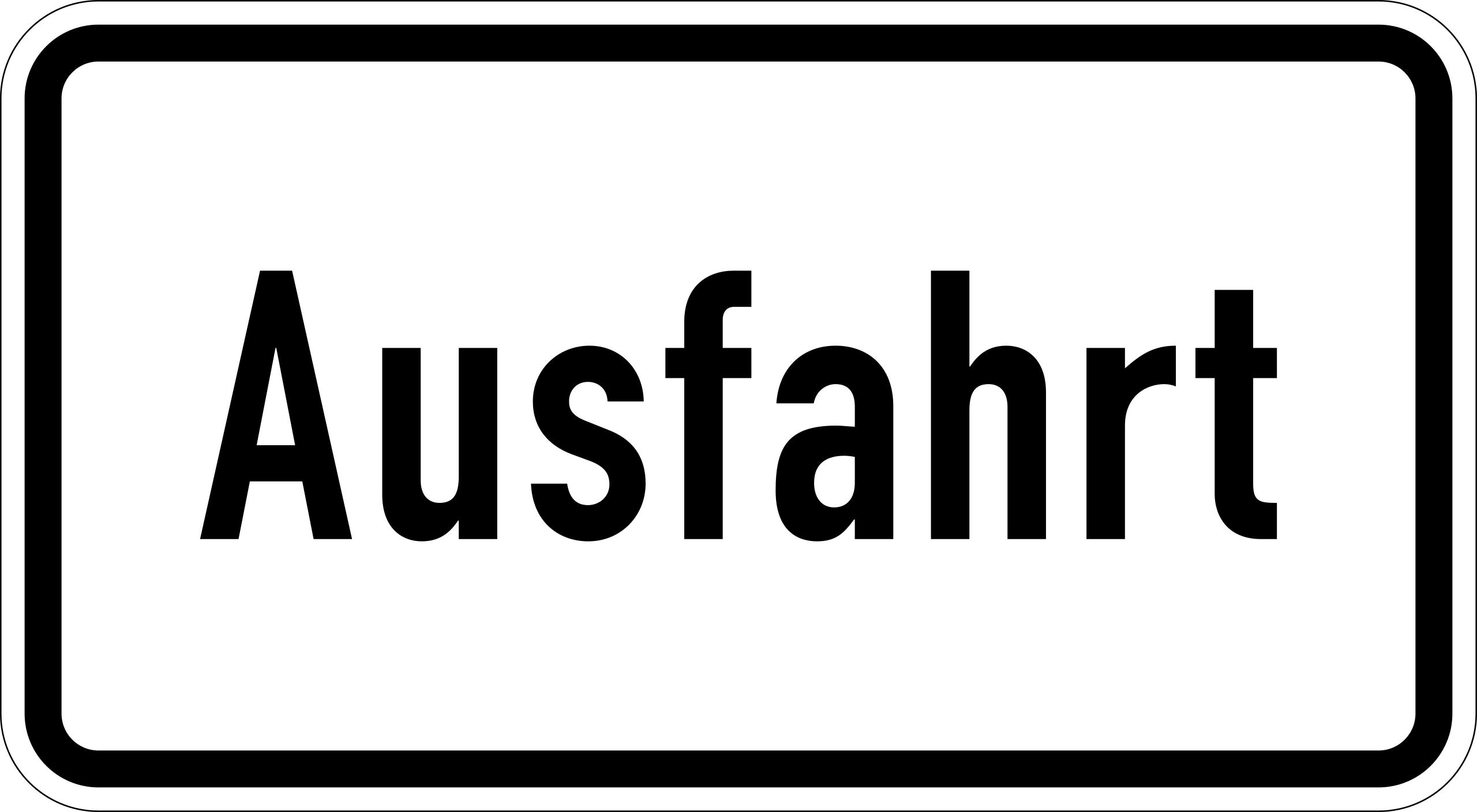 Ausfahrt (VzKat 1007.37)