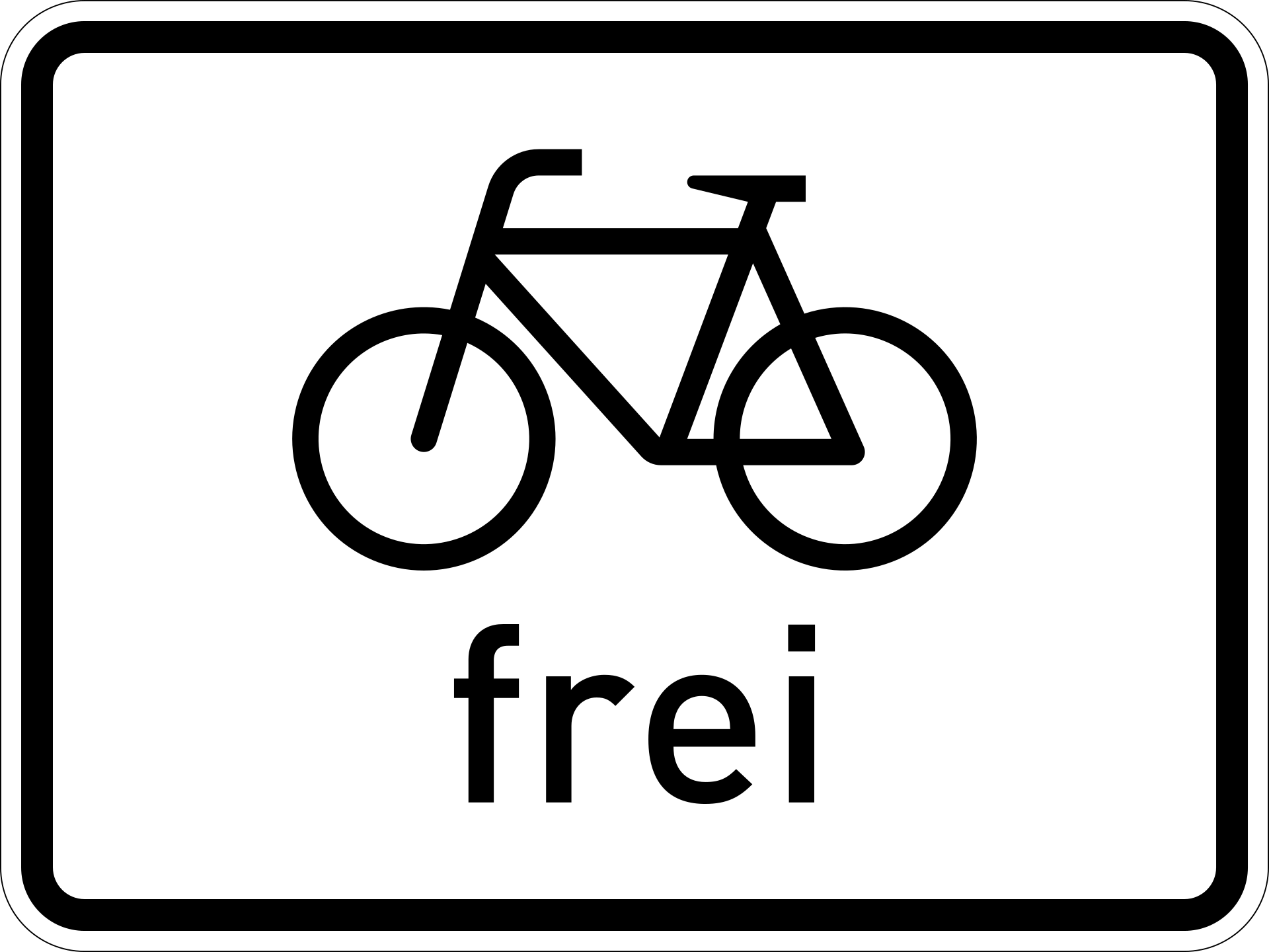 Radverkehr frei (VzKat 1022.10)