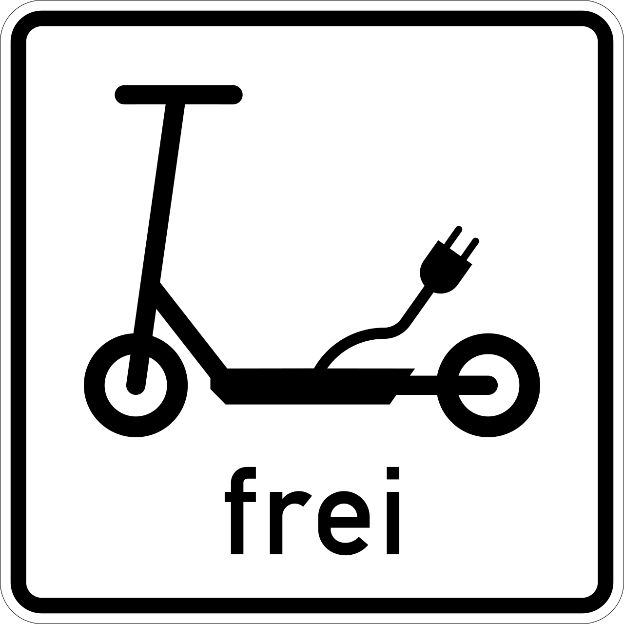 Elektrokleinstfahrzeuge frei (VzKat 1022.16)