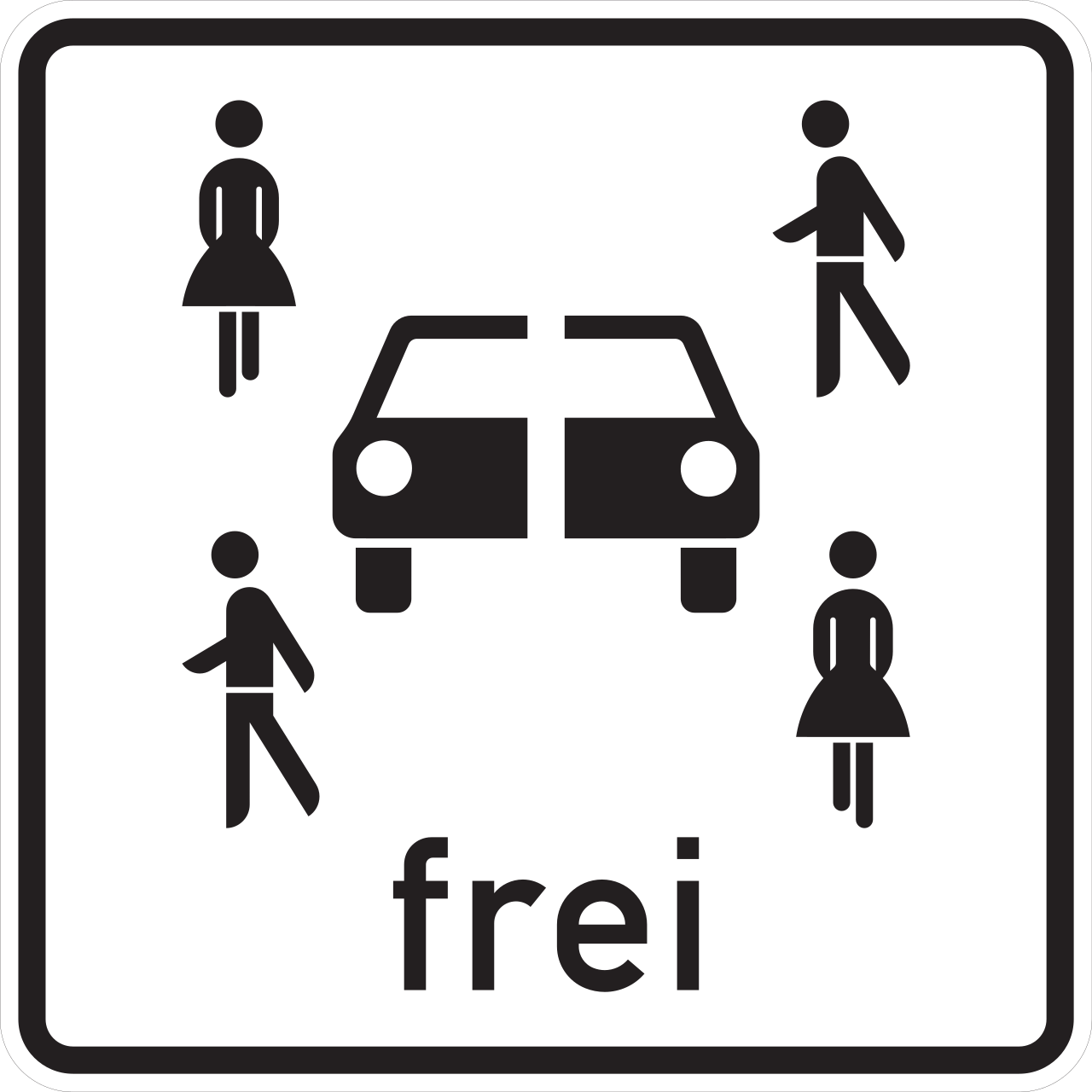 Carsharingfahrzeuge frei (VzKat 1024.21)