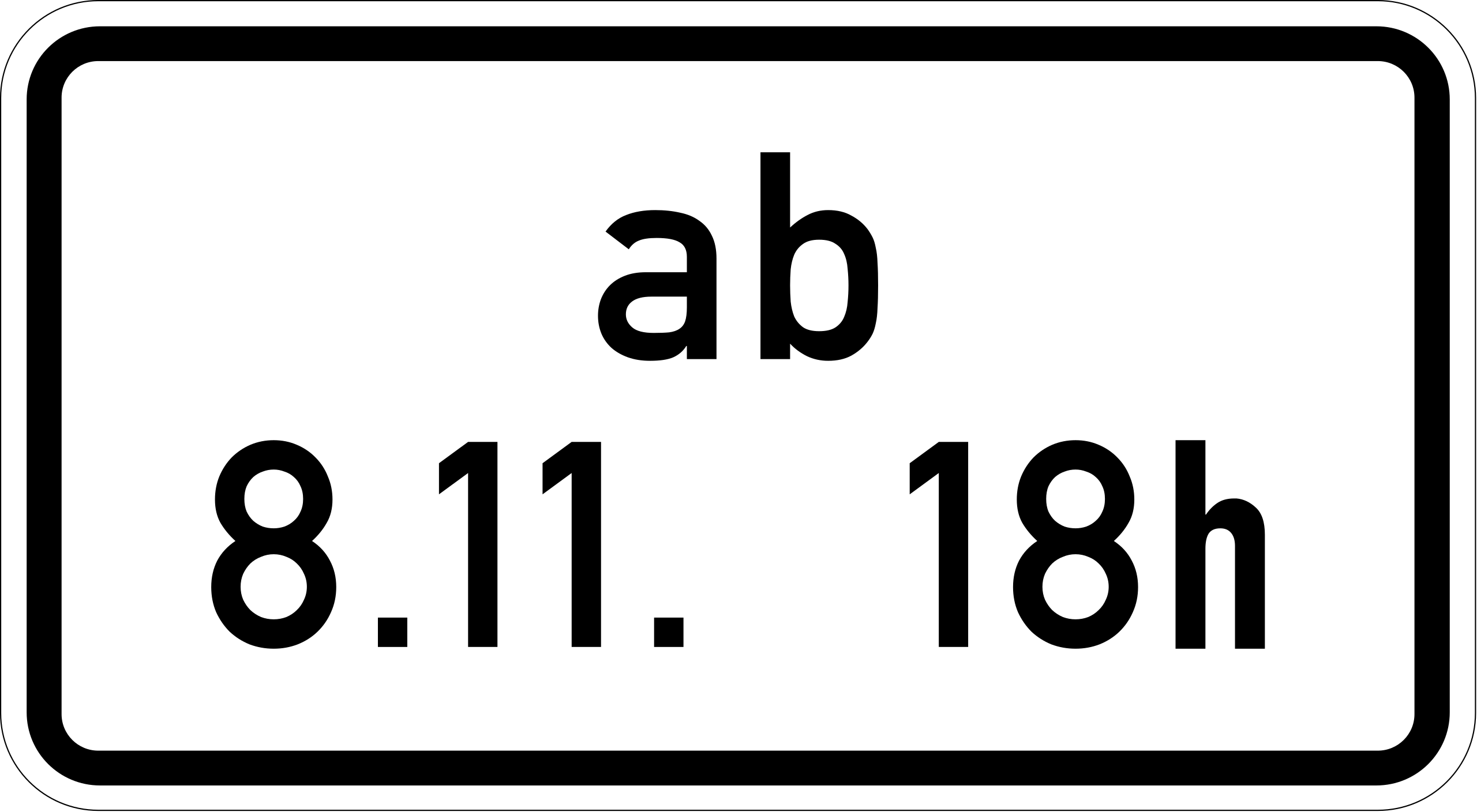 Ab Zeitpunkt (VzKat 1040.34)