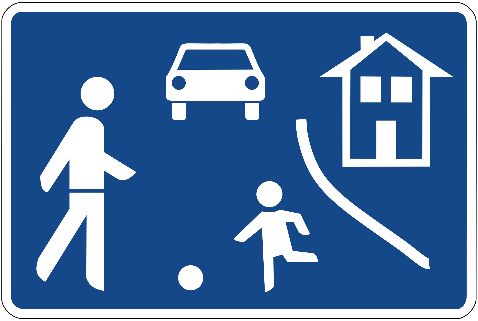 Beginn eines verkehrsberuhigten Bereichs (VzKat 325.1)