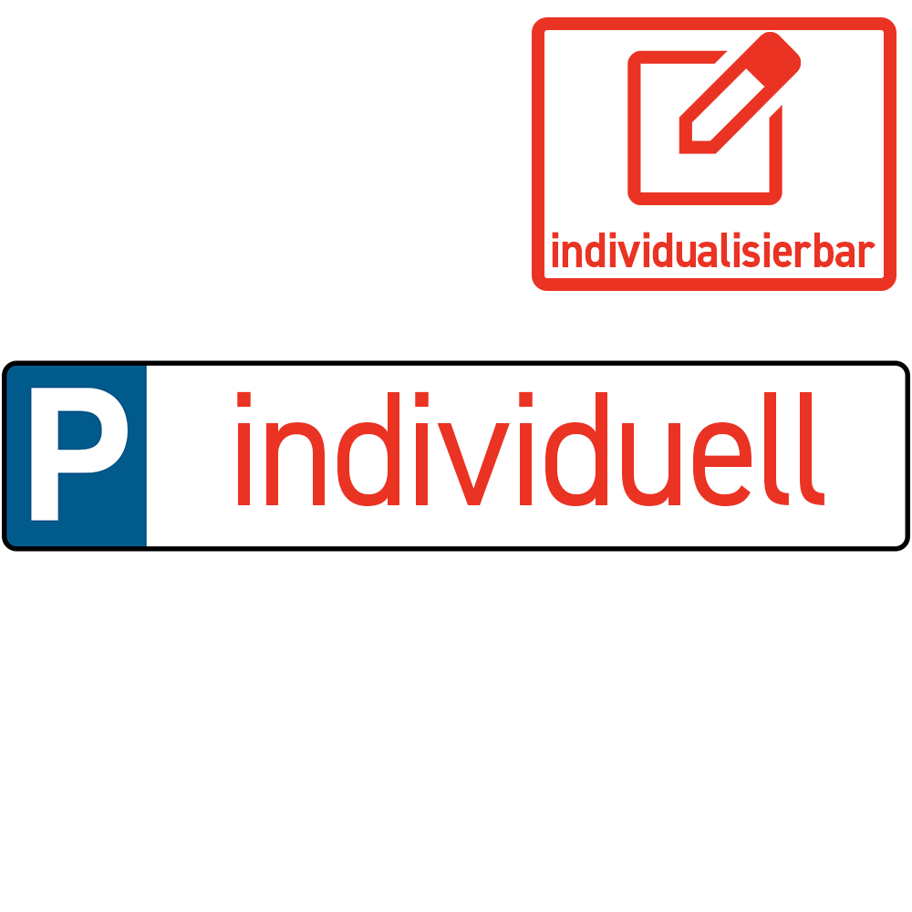 Parkplatz reserviert individuell
