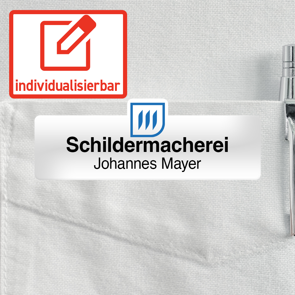 Namensschilder 70x20 mm Kontur Version 01