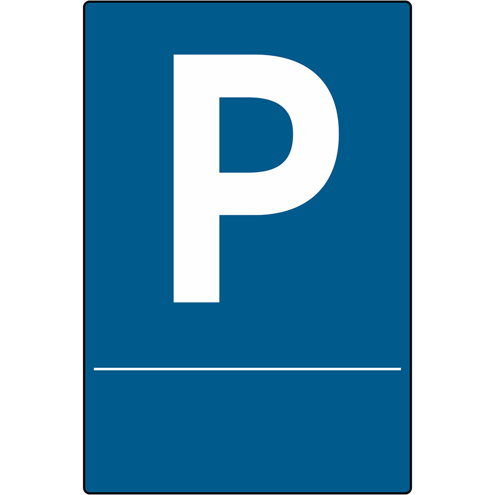 Parkplatz individualisierbar mit Trennlinie