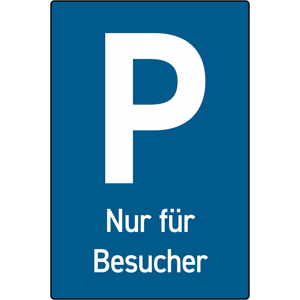 Parkplatz nur für Besucher