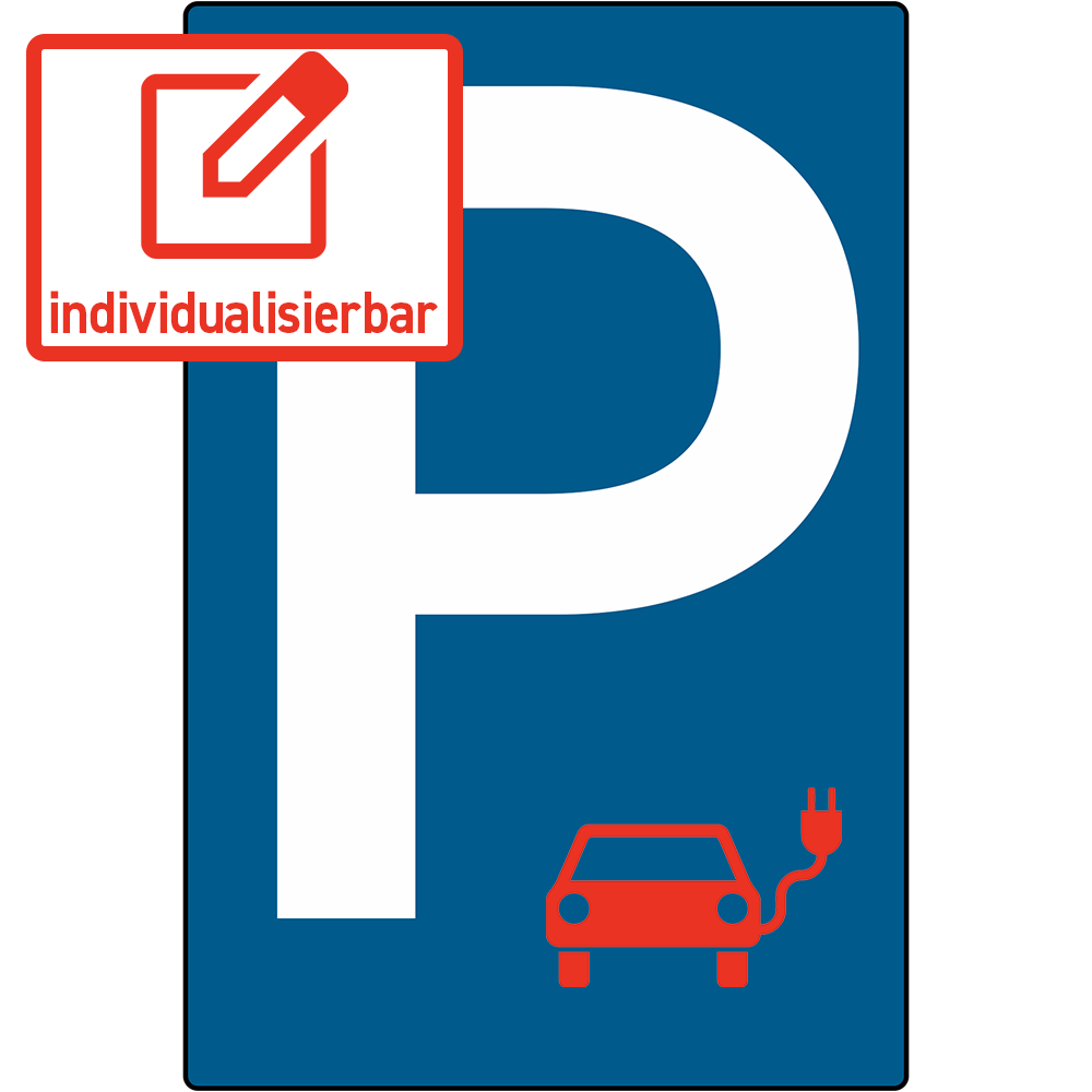 Parkplatz Piktogramm individualisierbar