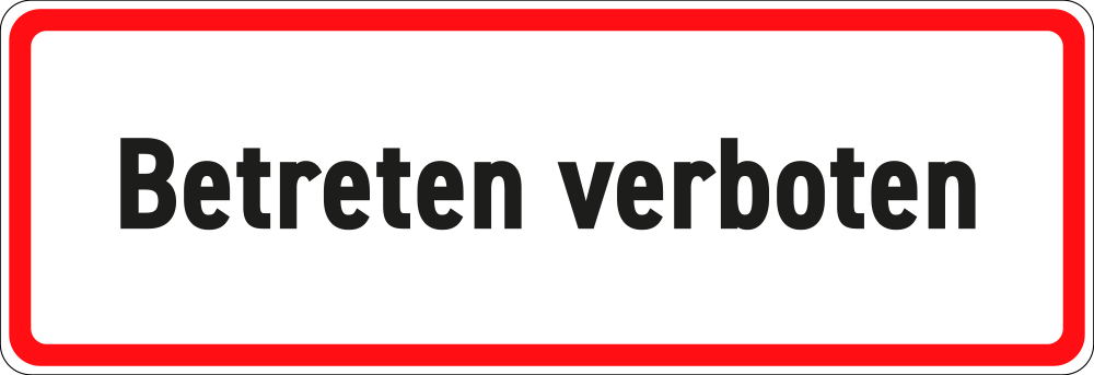 Betreten verboten