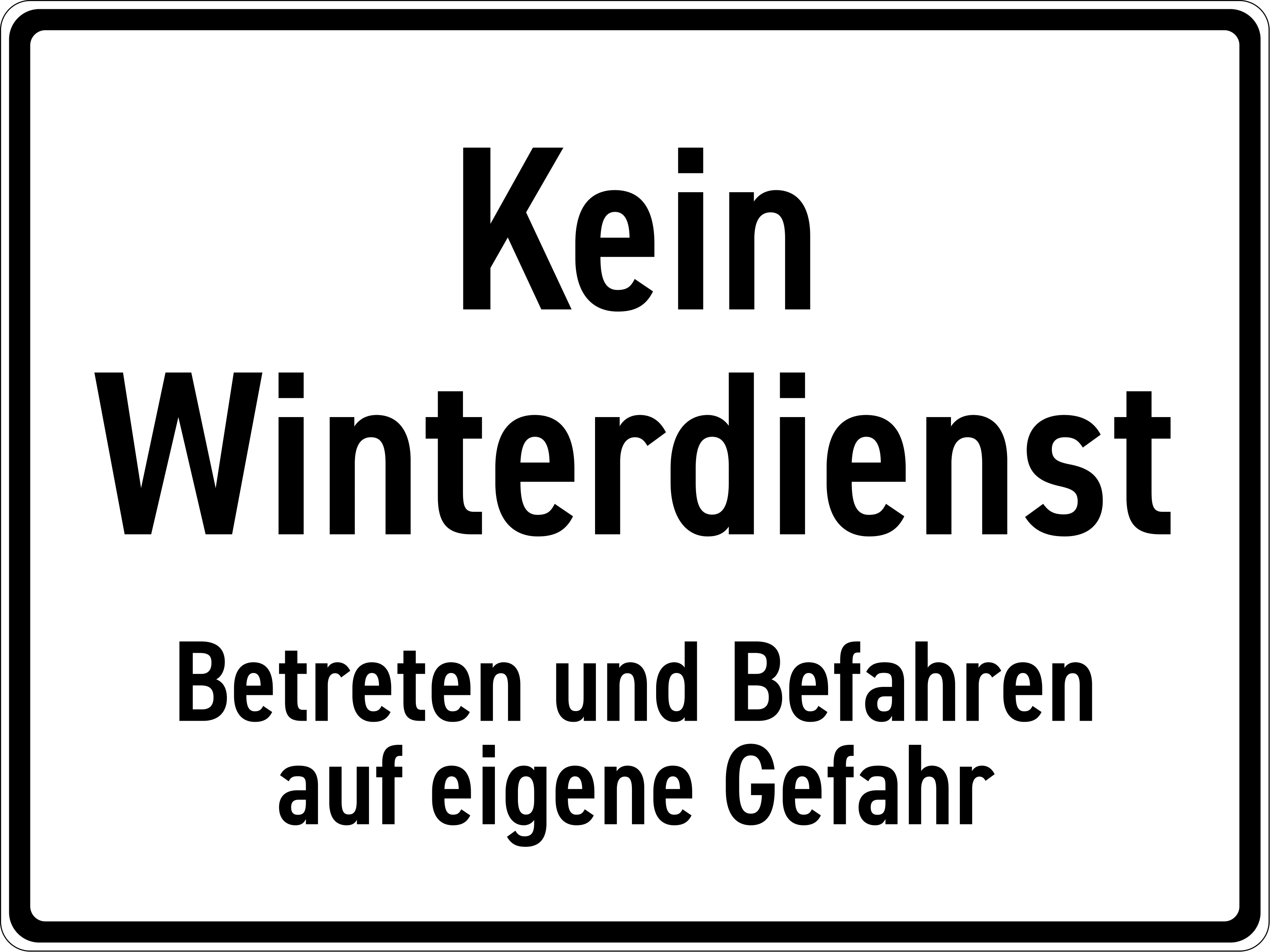 Kein Winterdienst
