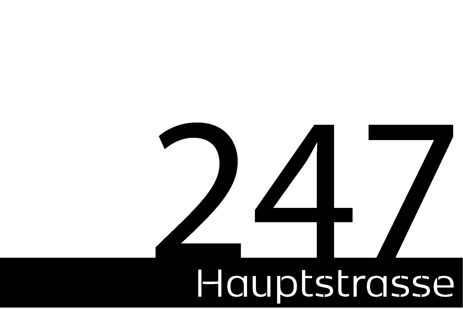 Eingangsschild Hooge stripe - individualisierbar