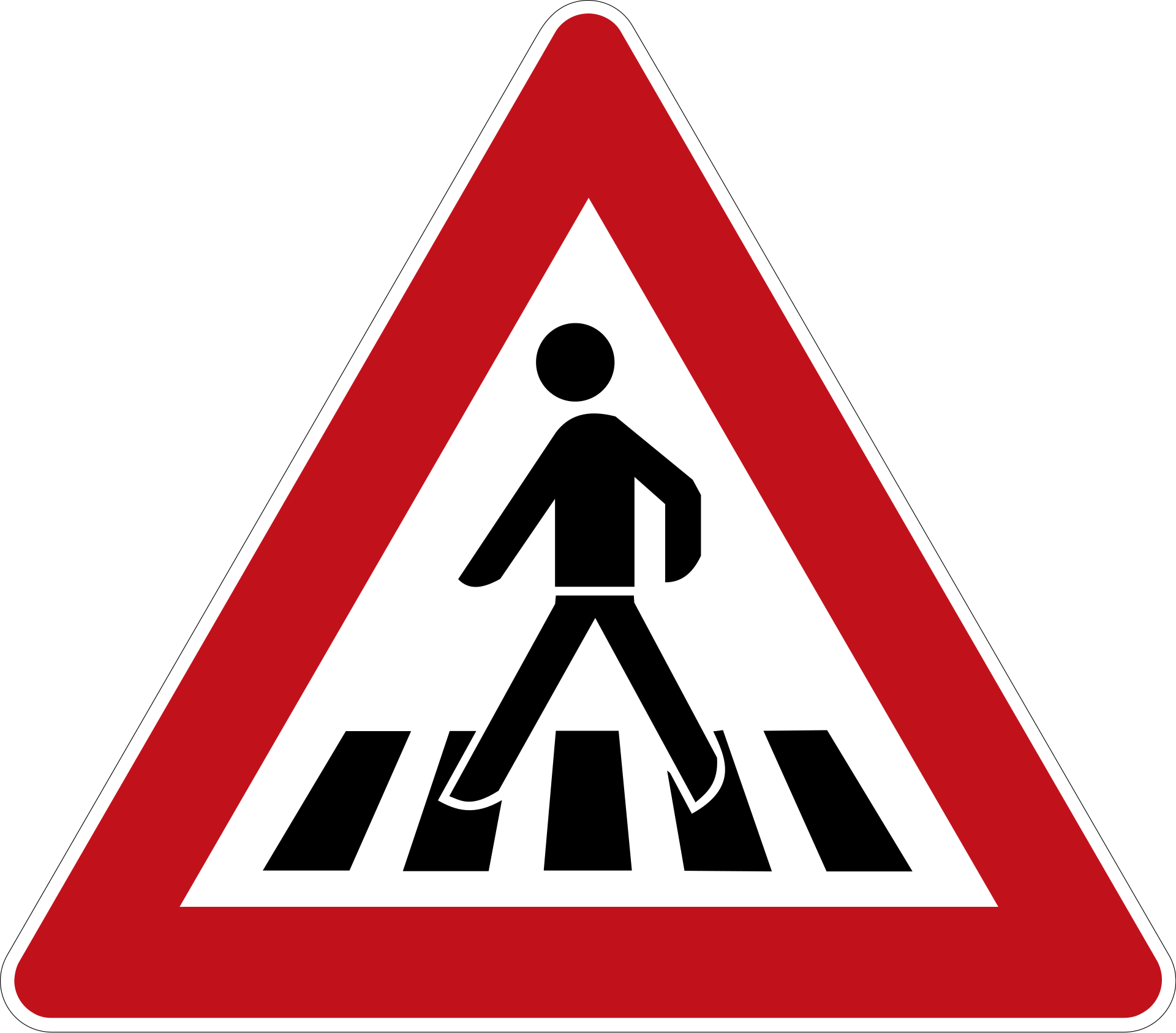 Fußgängerüberweg (VzKat 101.11, rechts)