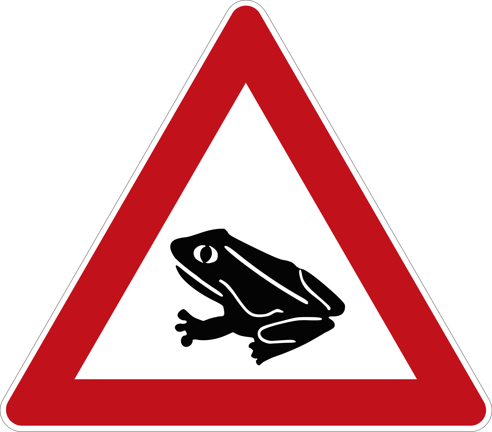 Amphibienwanderung (VzKat 101.14, rechts)
