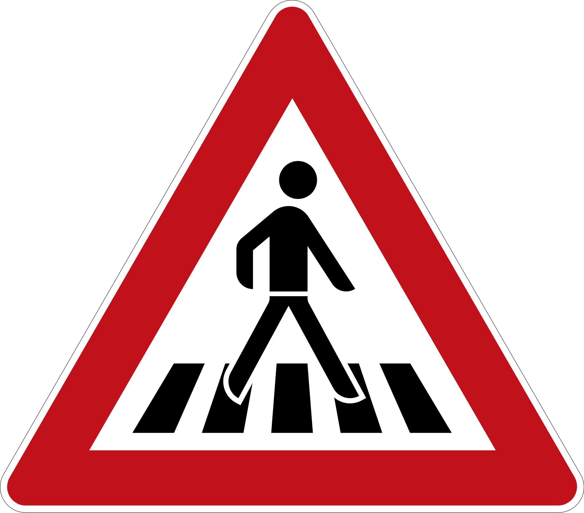 Fußgängerüberweg (VzKat 101.21, links)