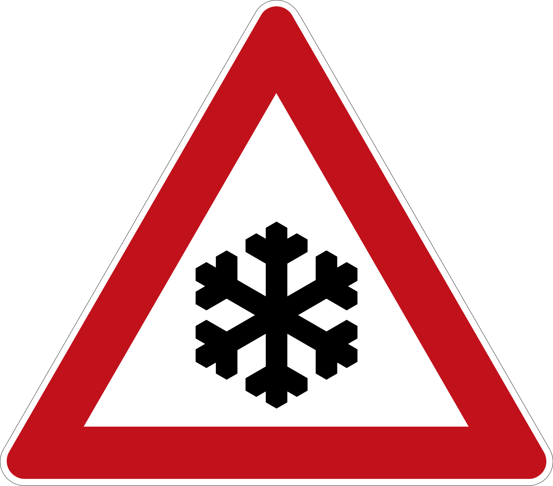 Schnee- oder Eisglätte (VzKat 101.51)