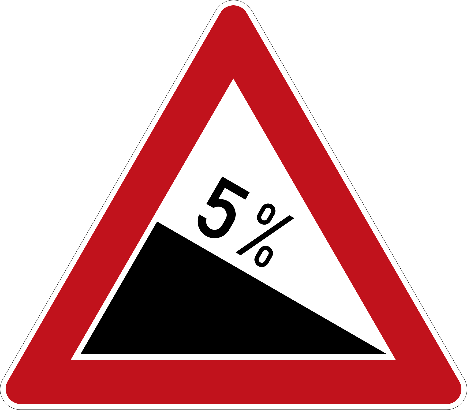 Gefälle 5 % (VzKat 108.5)