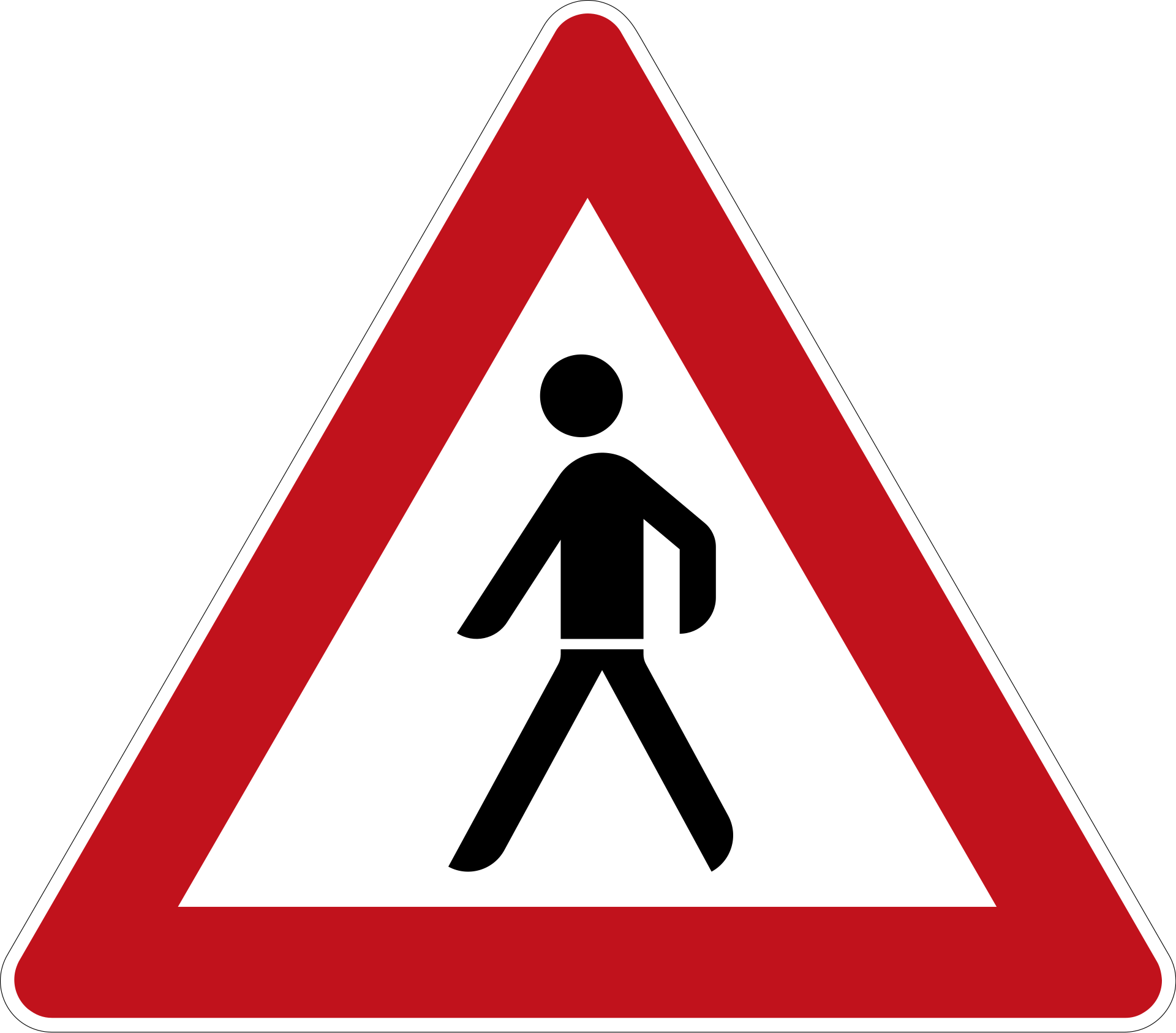 Fußgänger (VzKat 133.10, rechts)