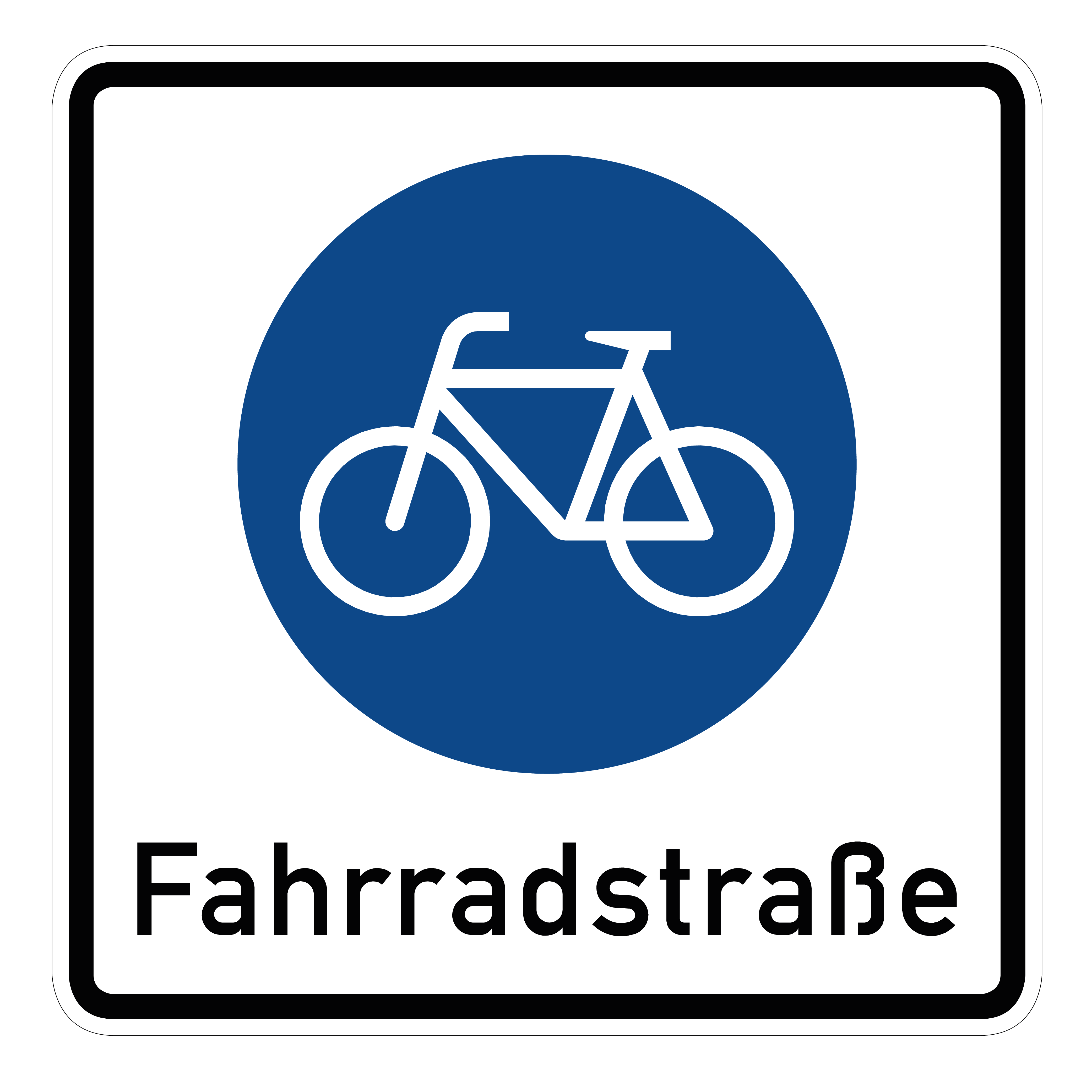 Beginn einer Fahrradstraße (VzKat 244.1)