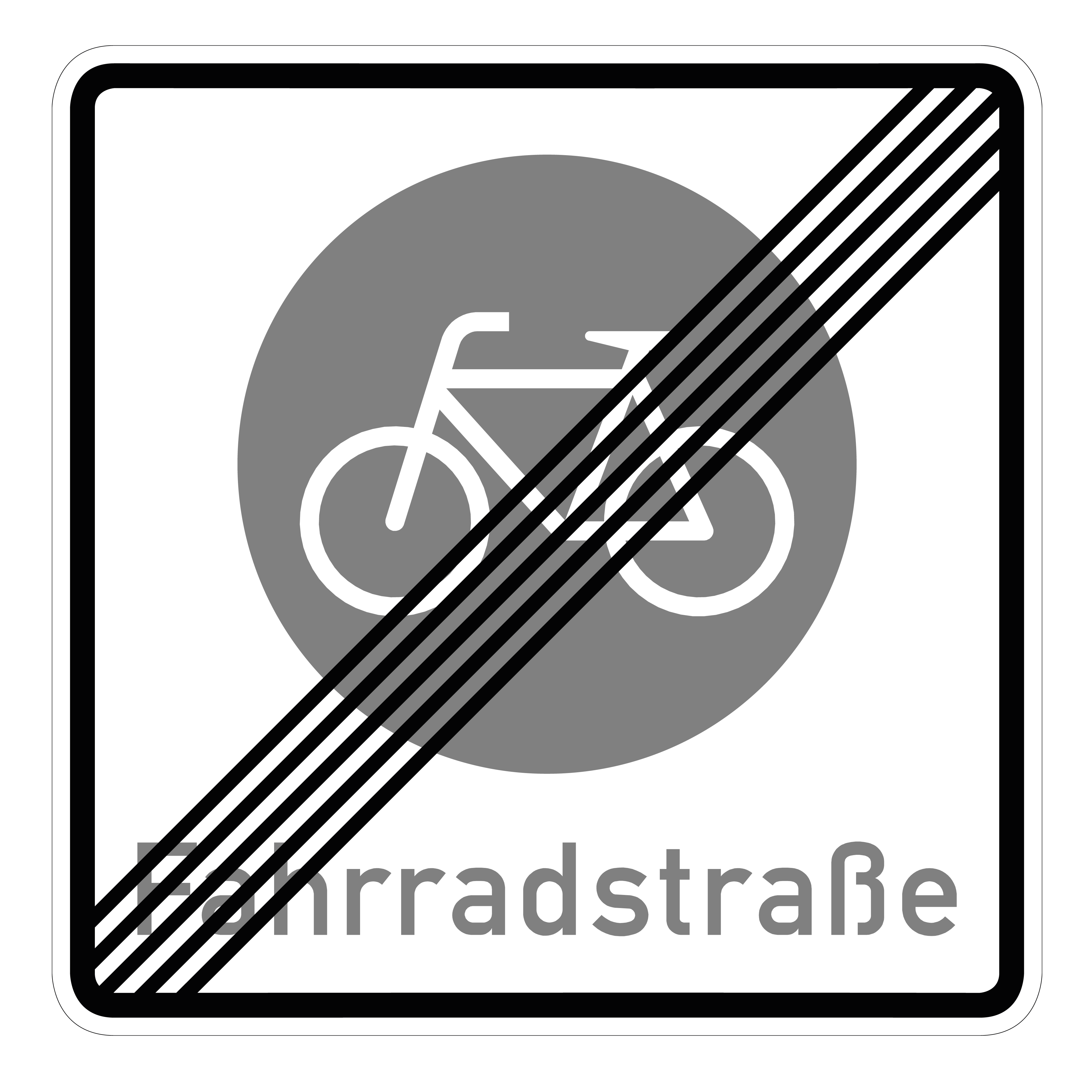 Ende einer Fahrradstraße (VzKat 244.2)