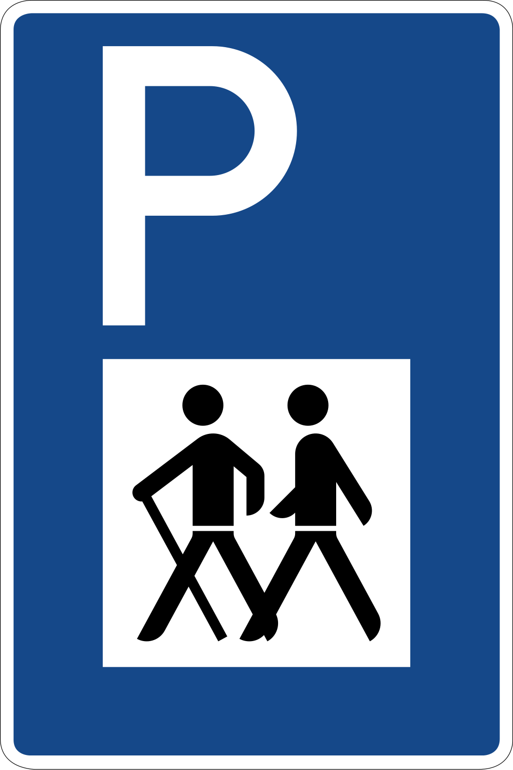 Wandererparkplatz (VzKat 317)