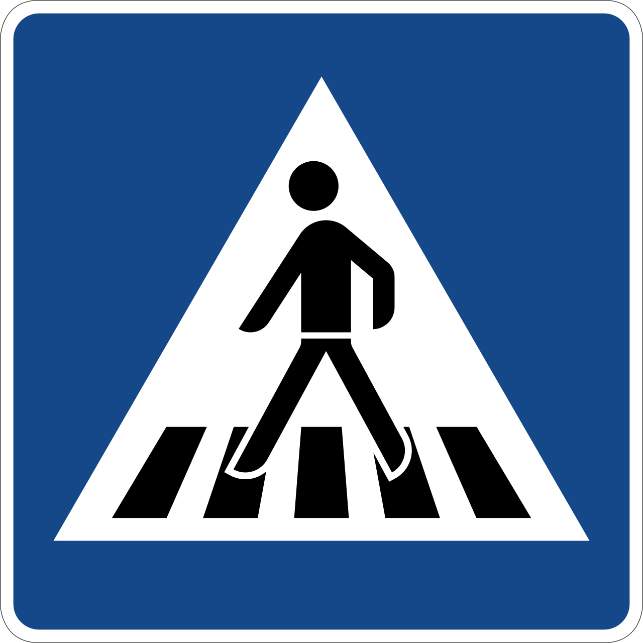 Fußgängerüberweg (VzKat 350.10, rechts)