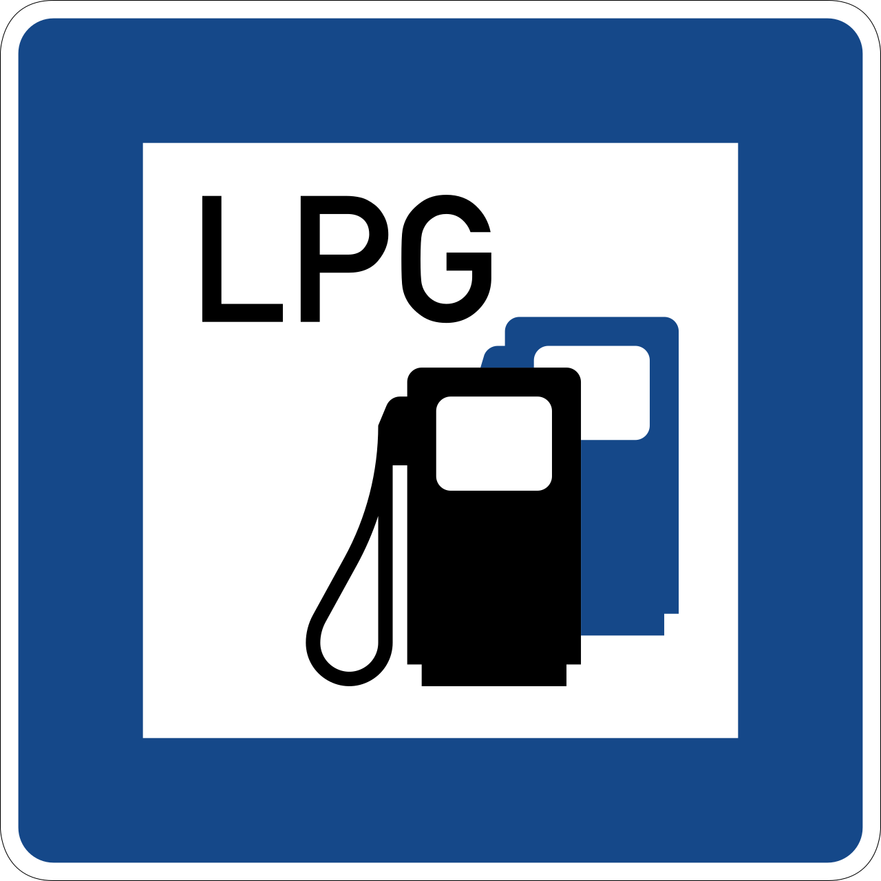 Tankstelle mit Autogas (VzKat 365.53)