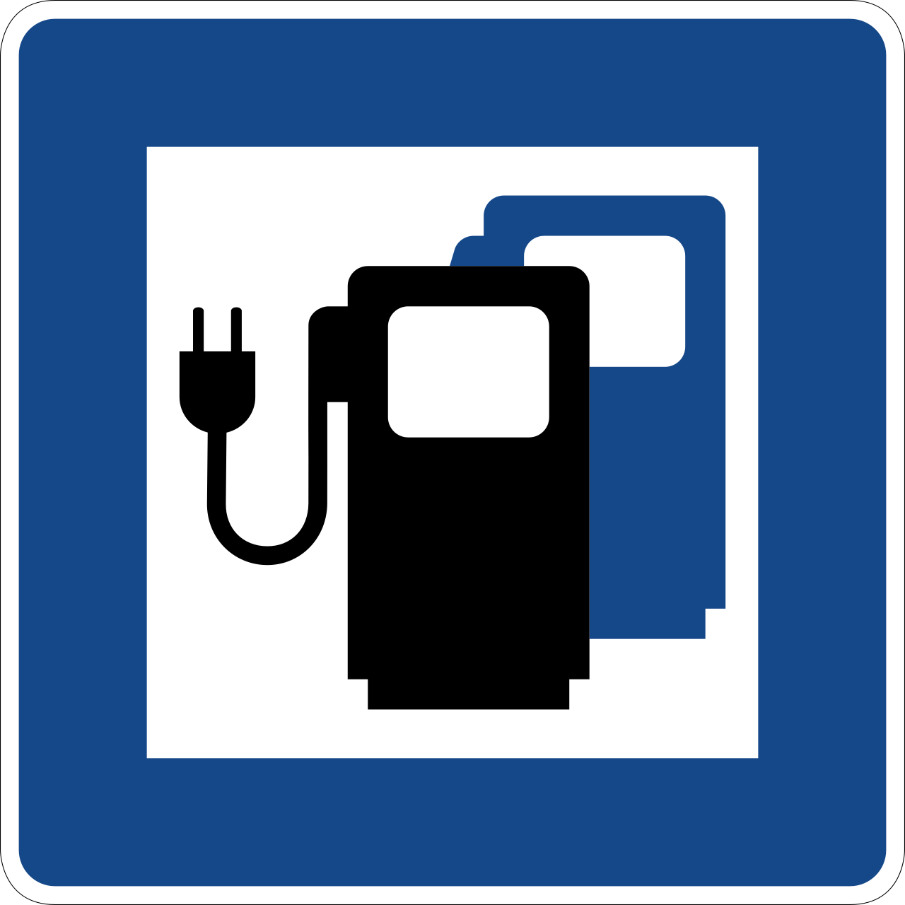 Ladestation für Elektrofahrzeuge (VzKat 365.65)
