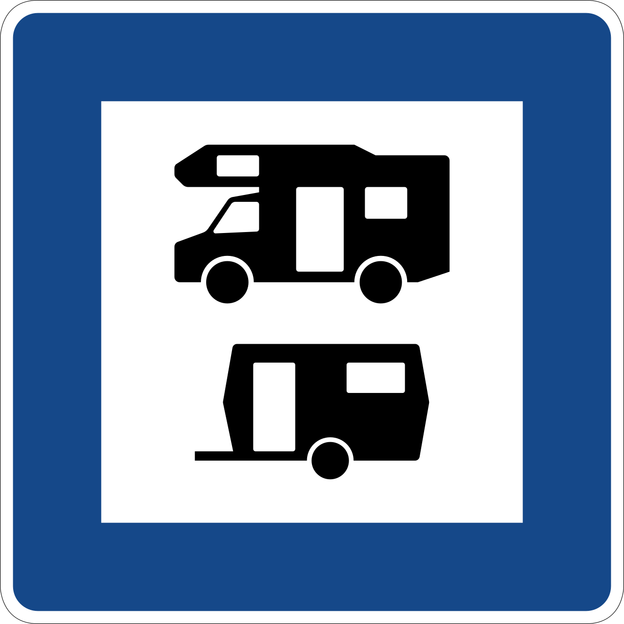 Wohnmobil- und Wohnwagenplatz (VzKat 365.68)