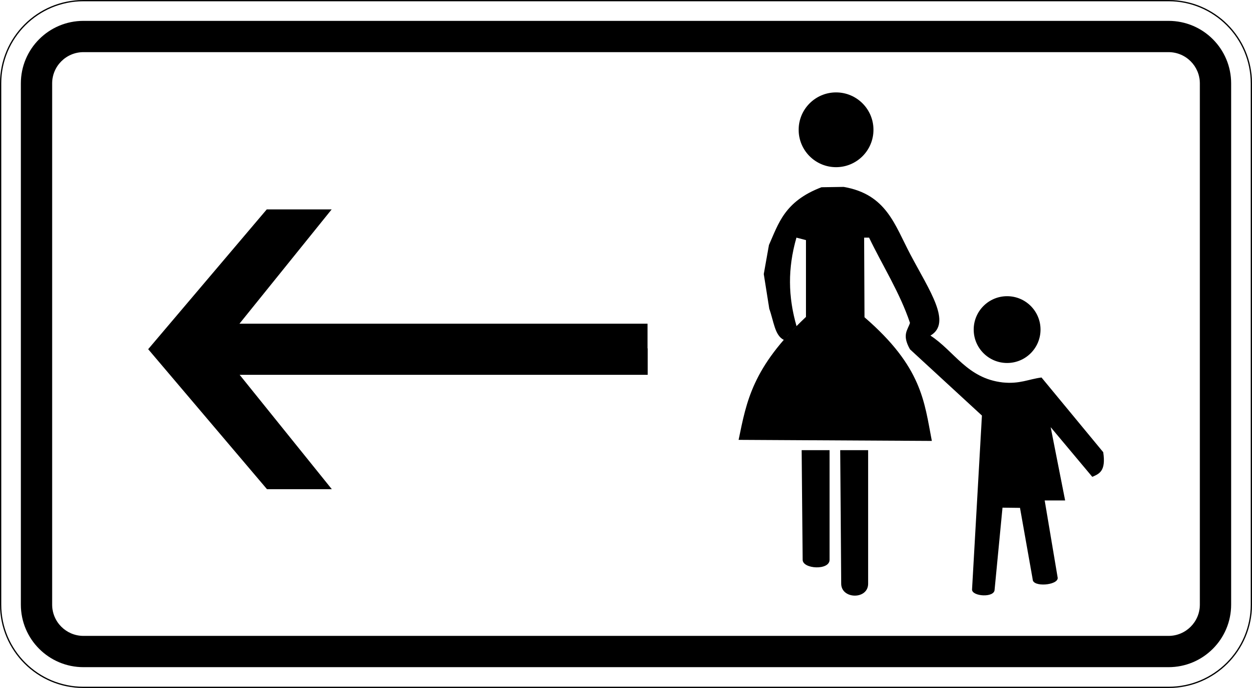Fußgänger Gehweg gegenüber benutzen (VzKat 1000.12)