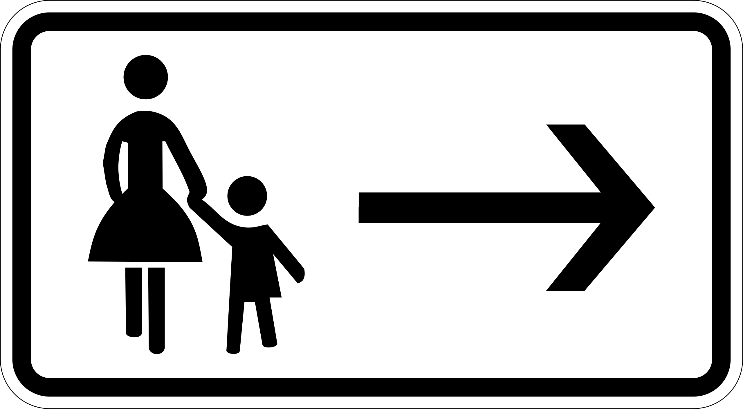Fußgänger Gehweg gegenüber benutzen (VzKat 1000.22)