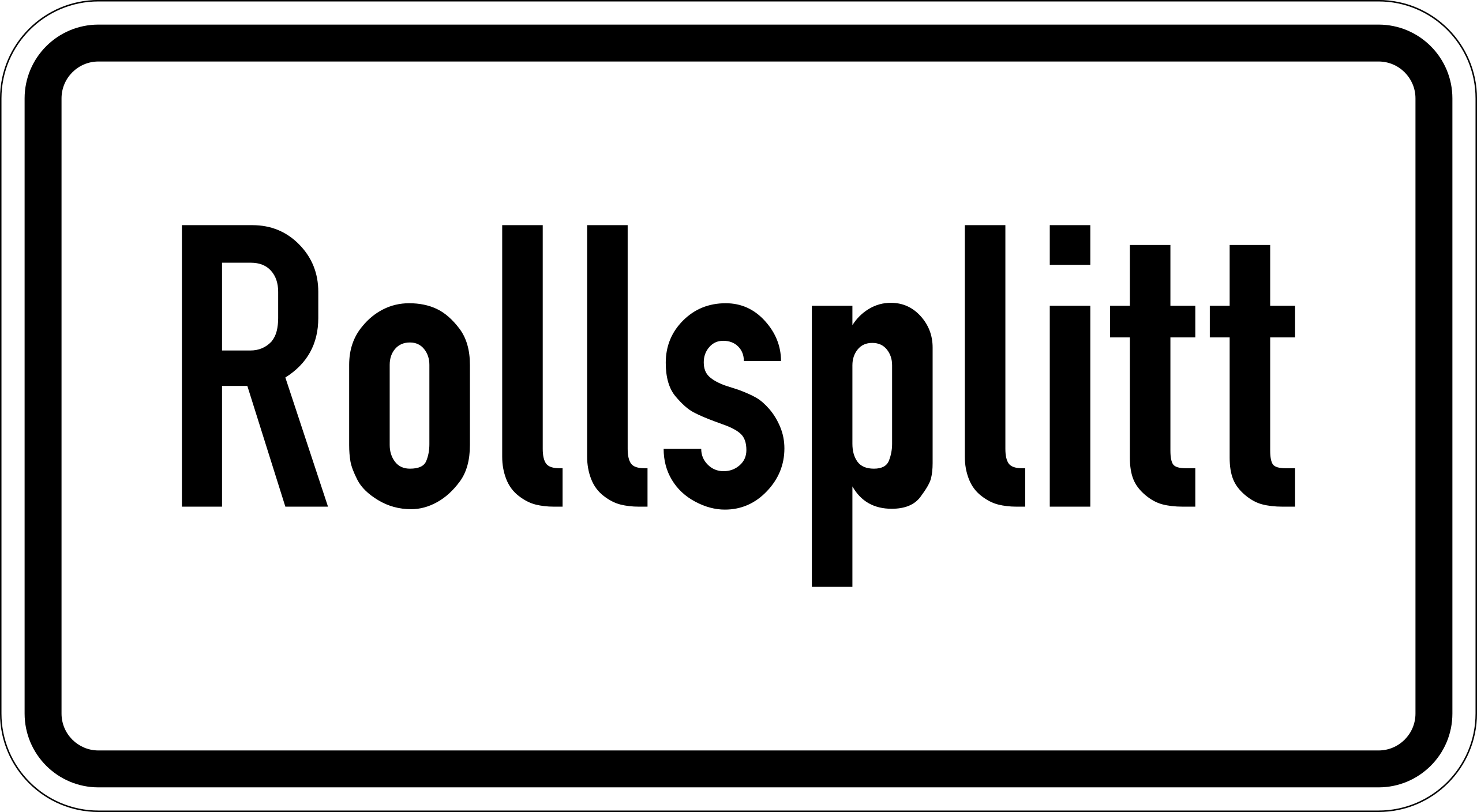 Rollsplitt (VzKat 1007.32)