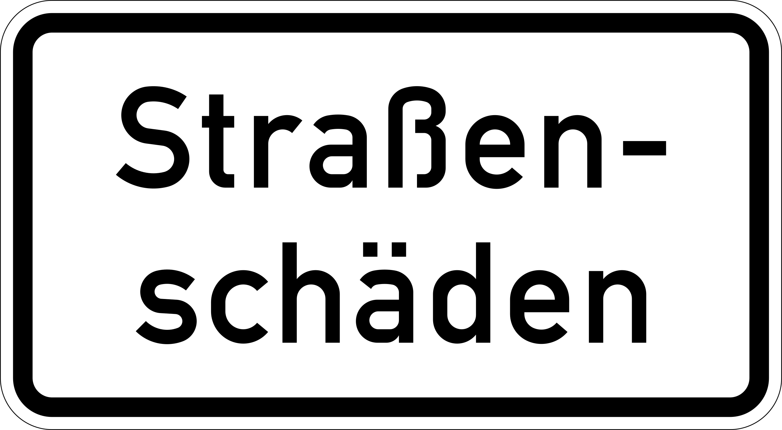 Straßenschäden (VzKat 1007.34)