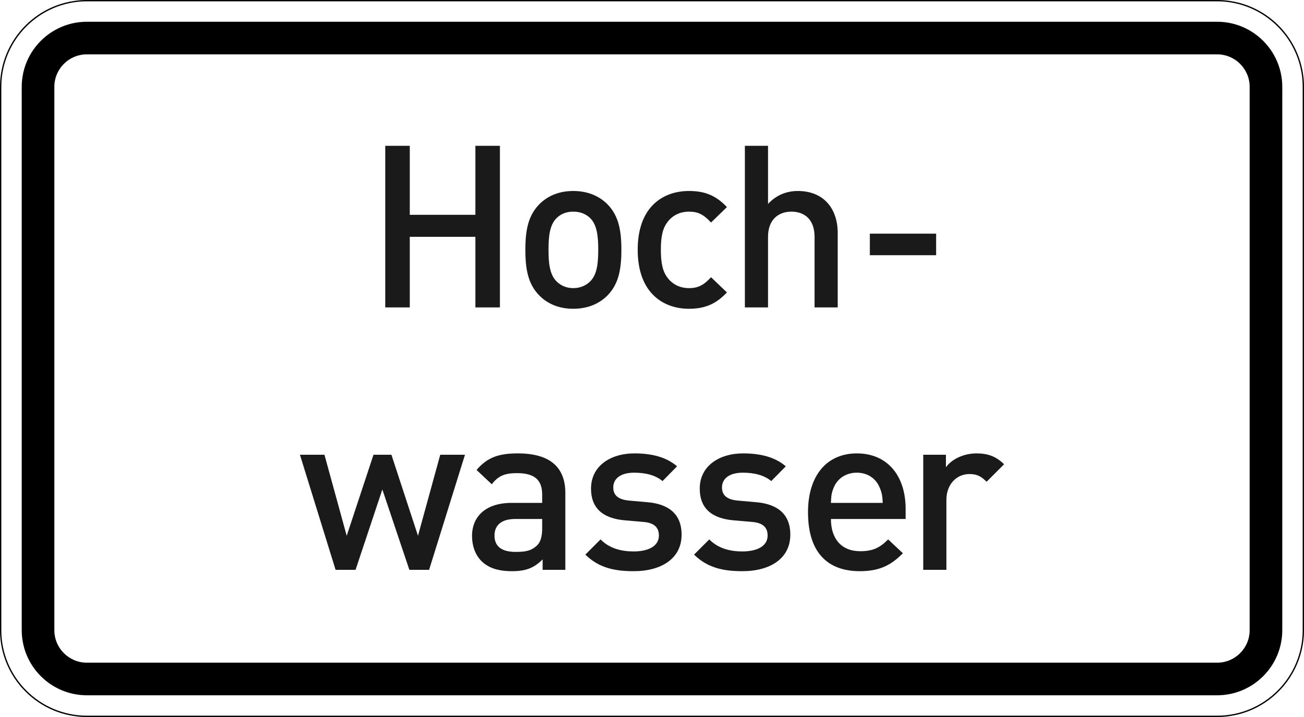 Hochwasser (VzKat 1007.51)