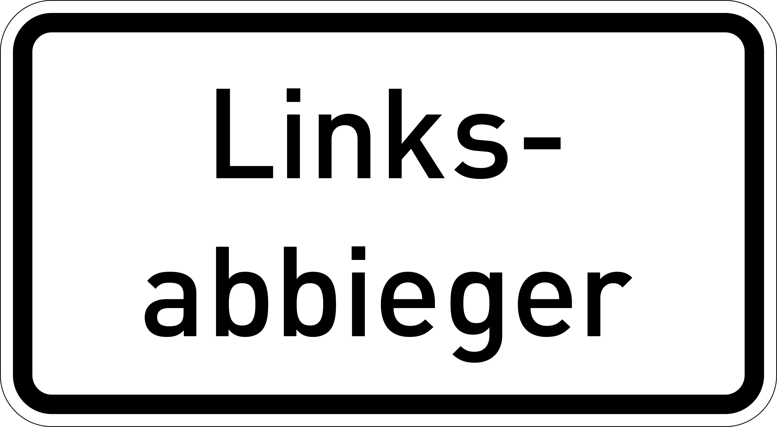 Linksabbieger (VzKat 1007.54)