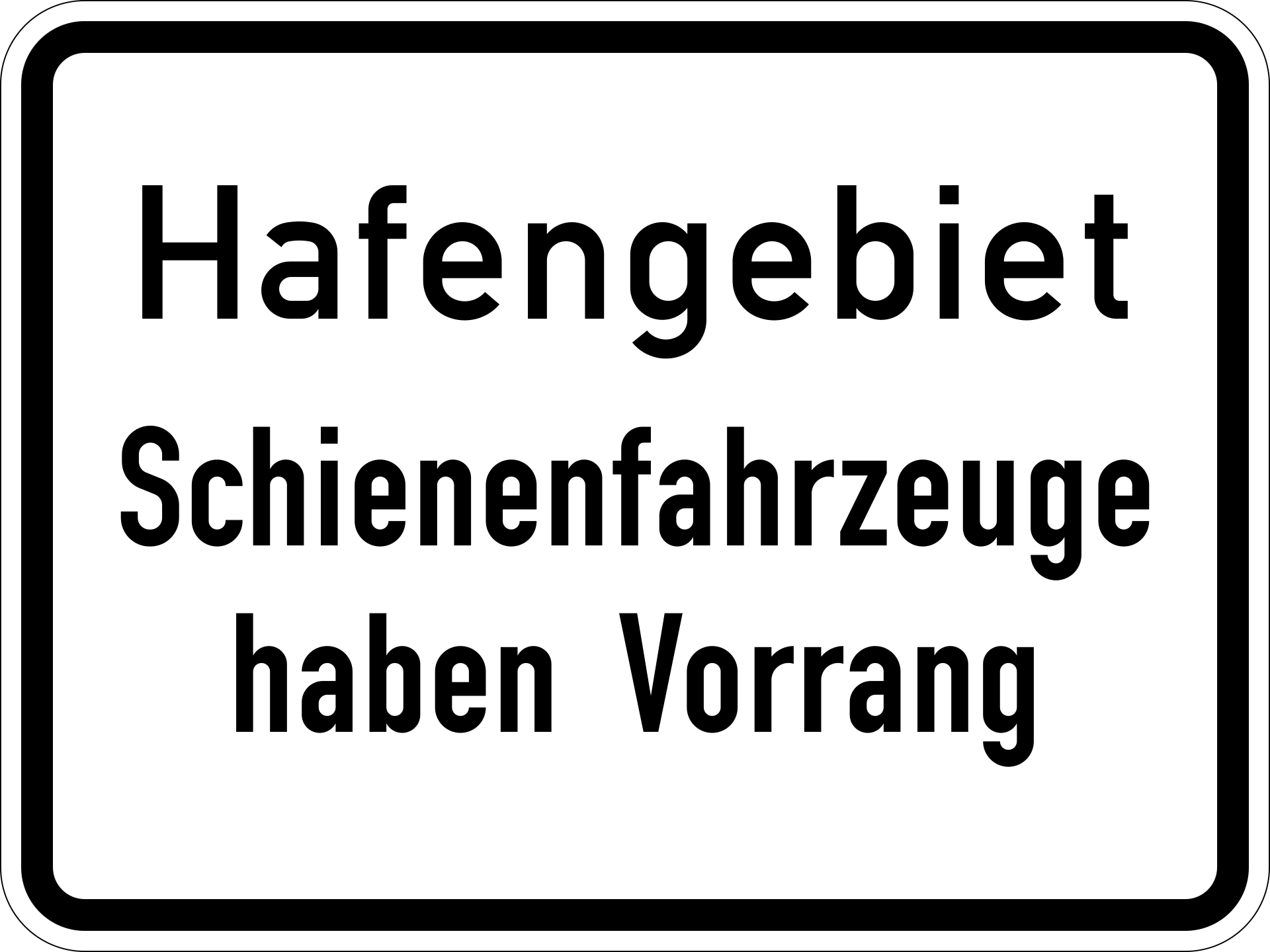 Hafengebiet Schienenfahrzeuge (VzKat 1008.33)