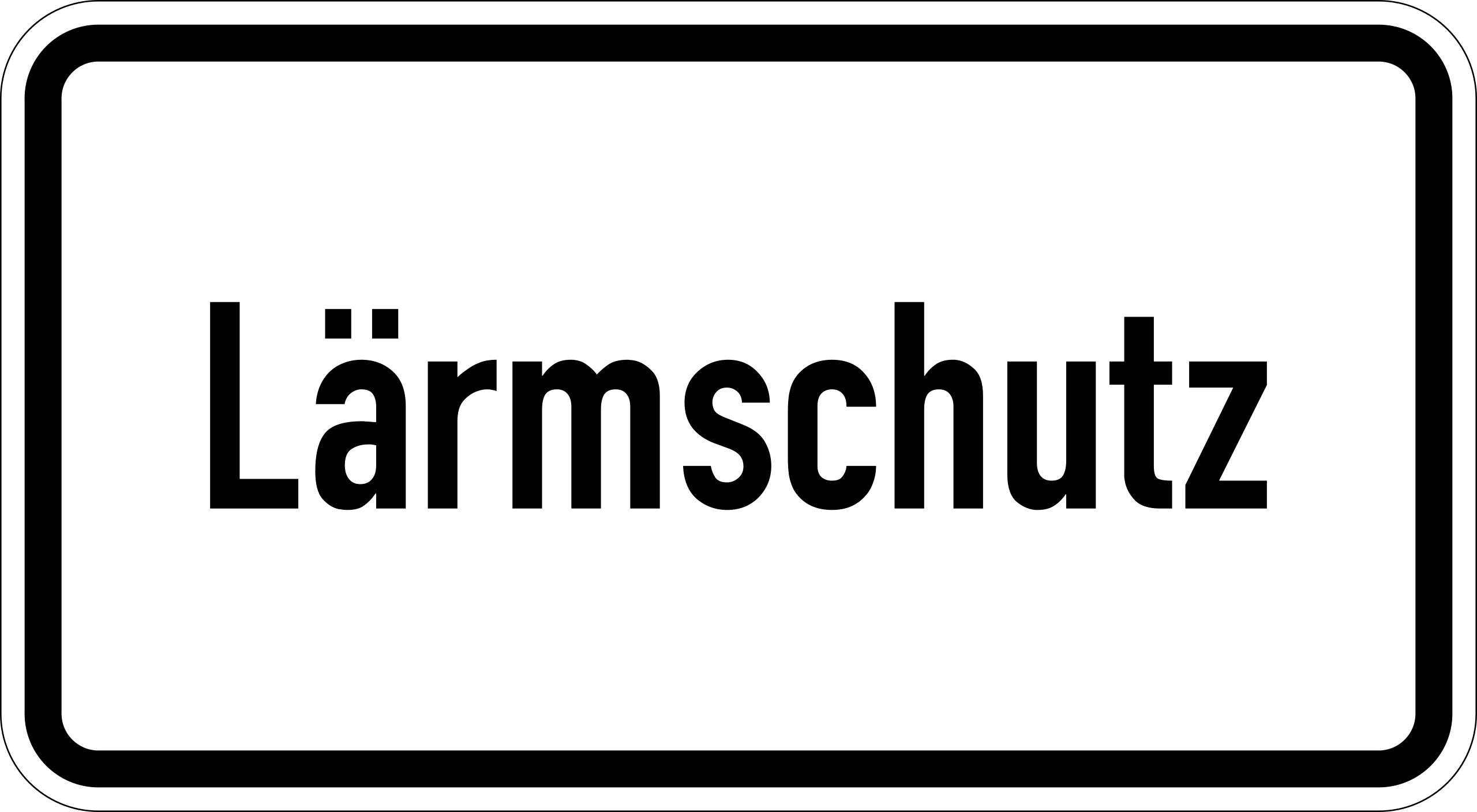 Lärmschutz (VzKat 1012.36)