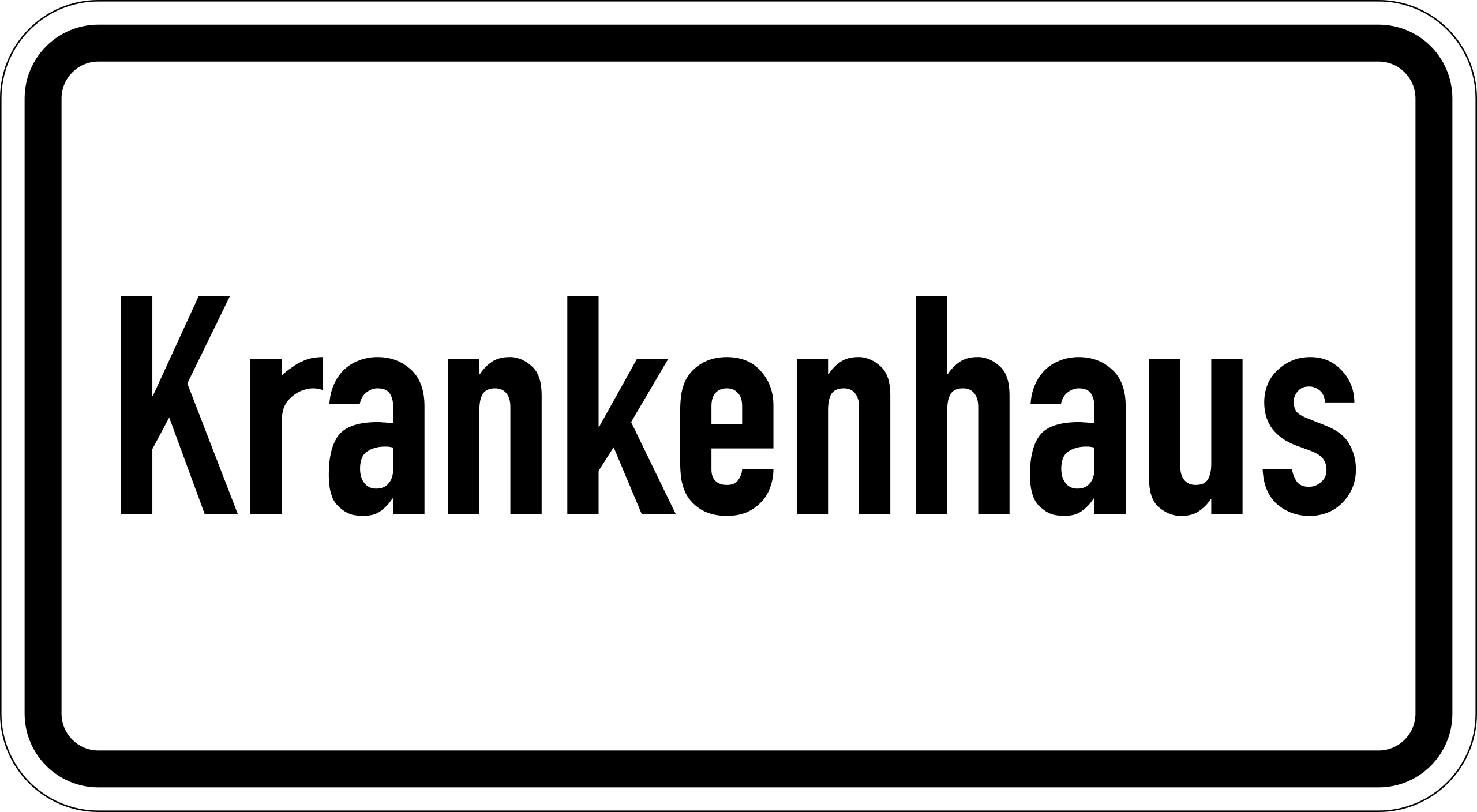 Krankenhaus (VzKat 1012.53)