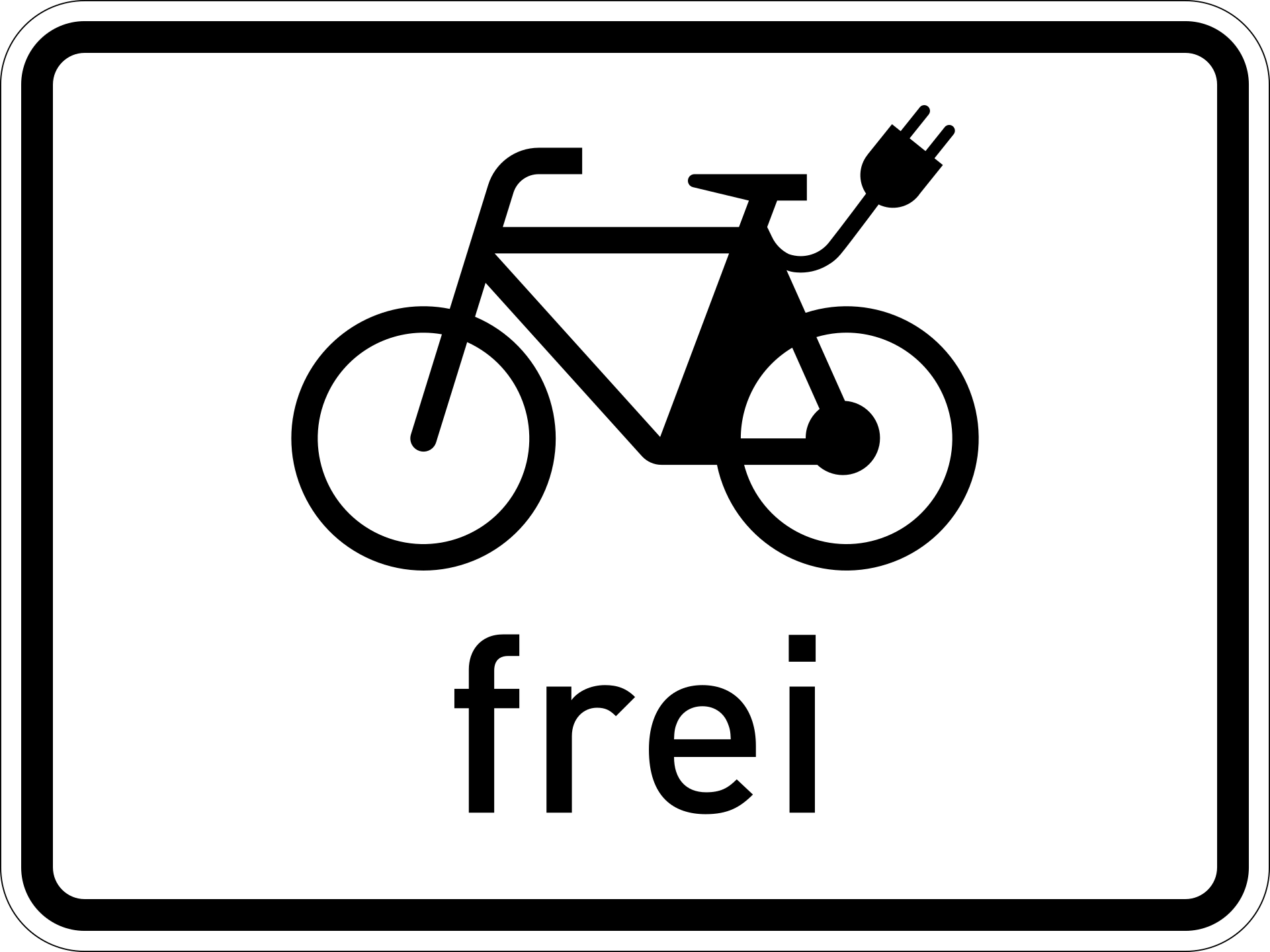 E-Bikes frei (VzKat 1022.13)
