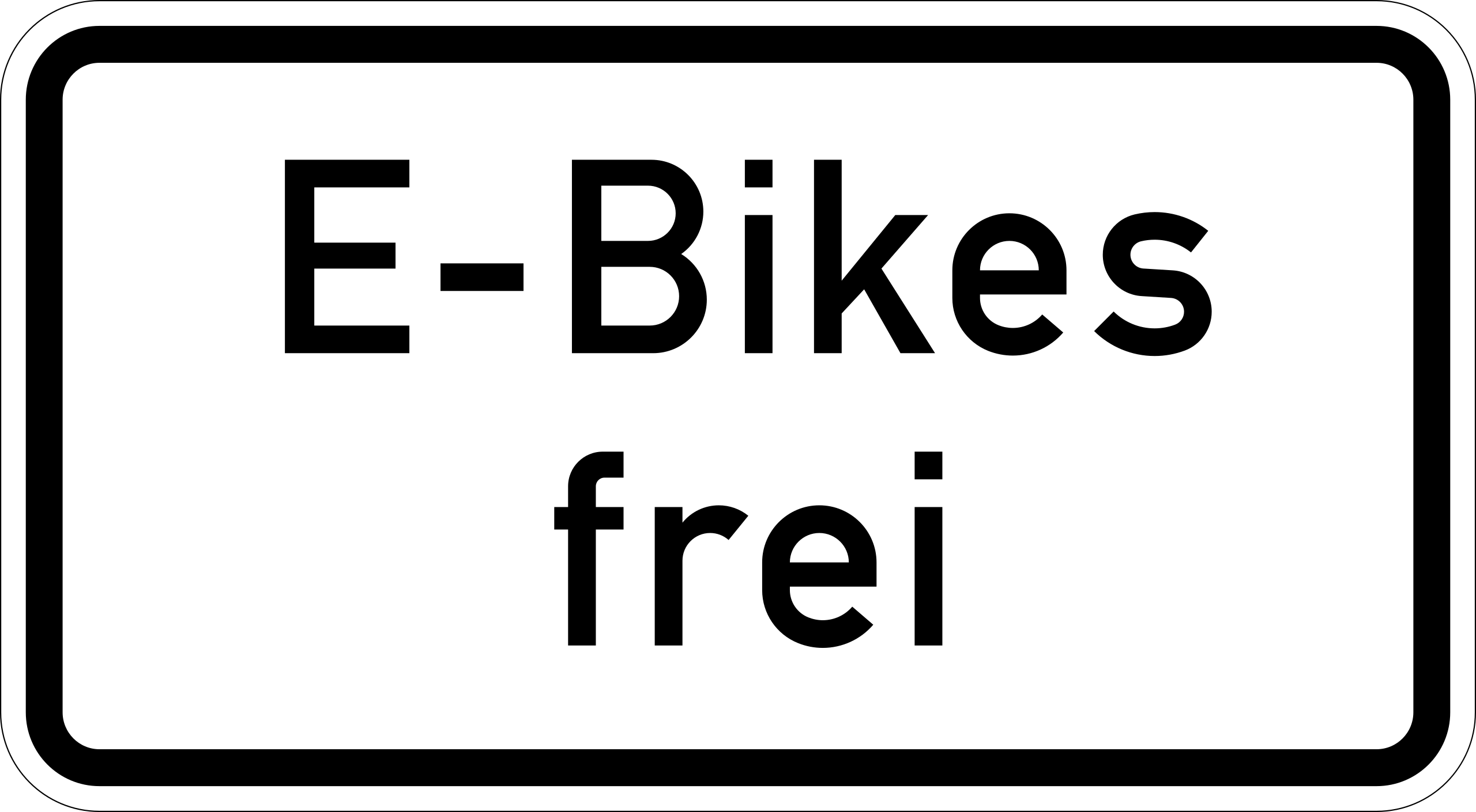 E-Bikes frei (VzKat 1026.63)