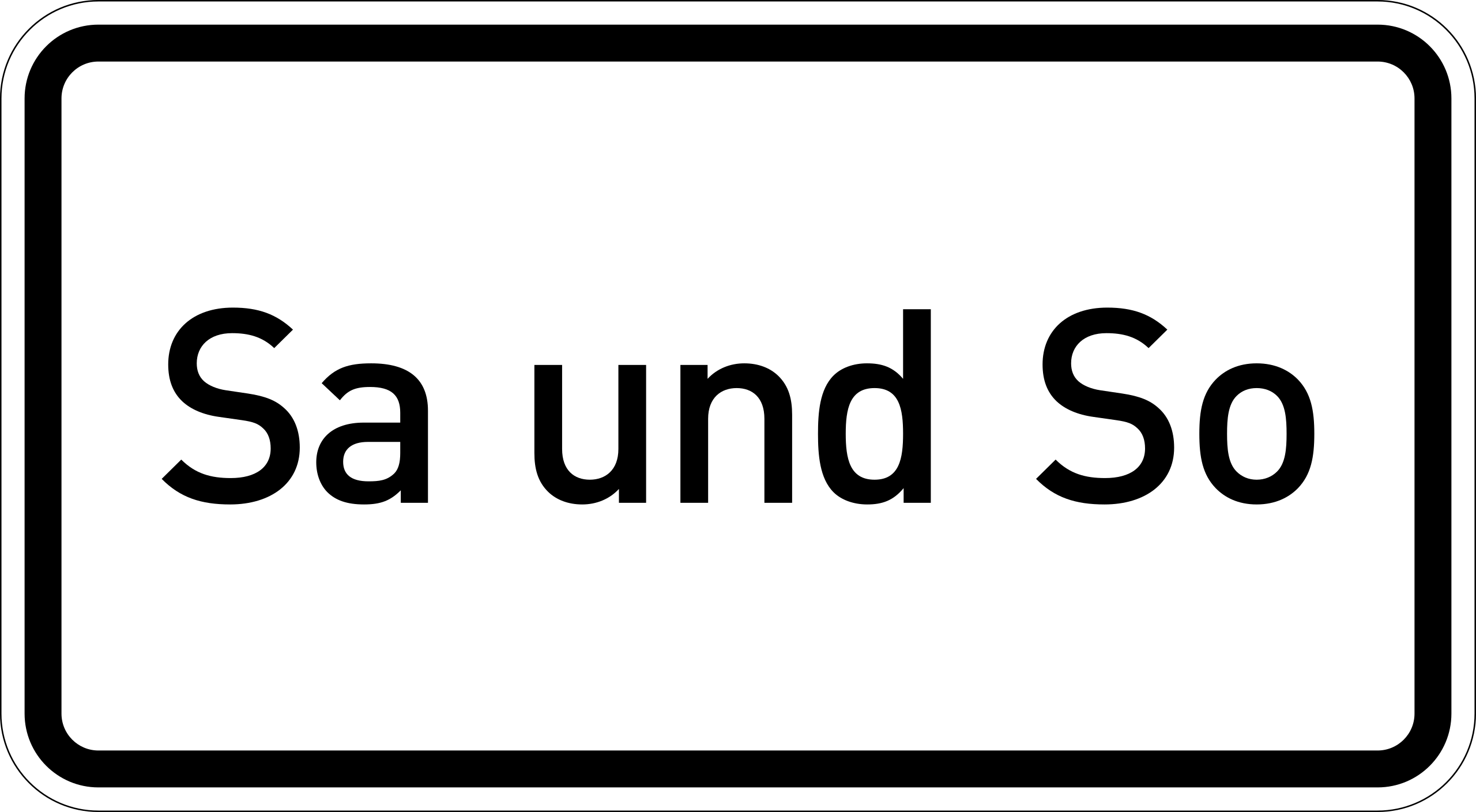 Sa und So (VzKat 1042.51)