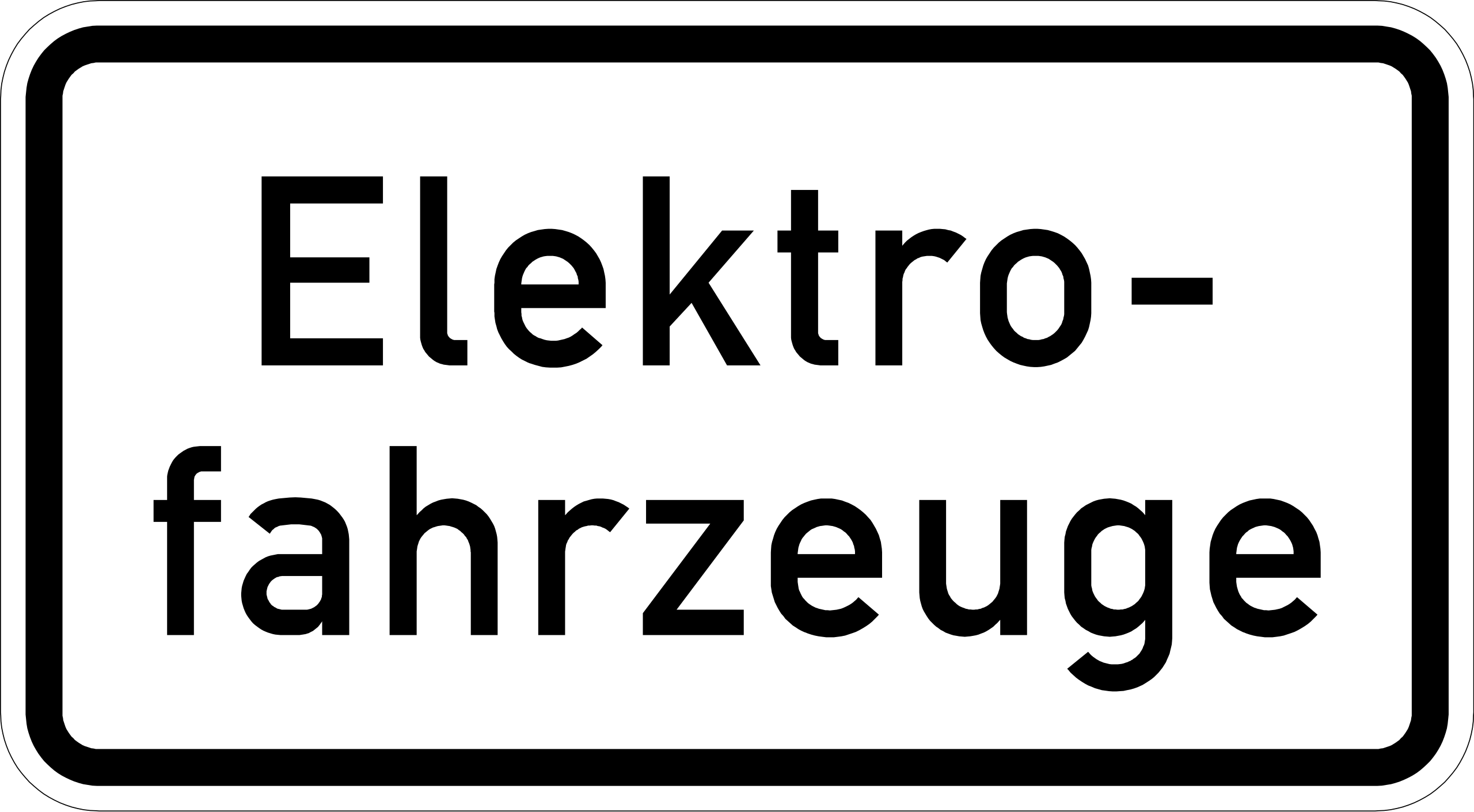 Elektrofahrzeuge (VzKat 1050.33)