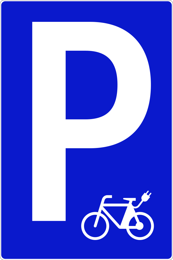 Parkplatz Elektrofahrrad